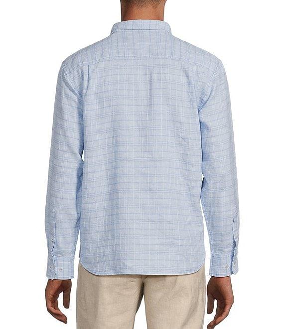 Tommy Bahama Barbados Breeze Playa Plaid Long Sleeve Linen Blend Shirt Product Image