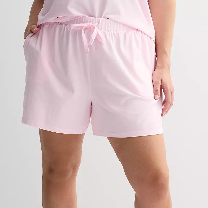 Plus Size Sonoma Goods For Life Cotton Modal Sleep Short, Womens Product Image