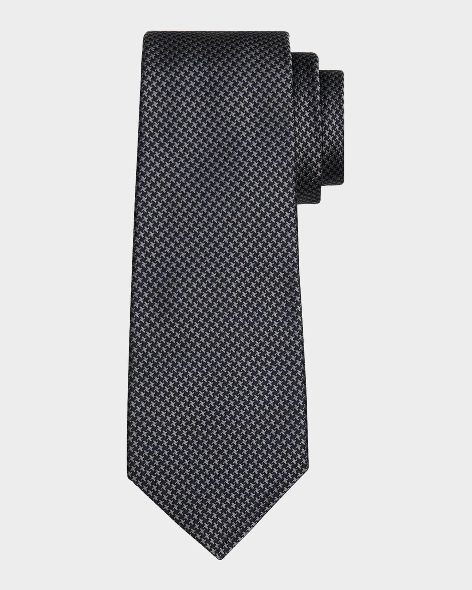 Men's Silk Micro-Houndstooth Seven-Fold Tie Product Image