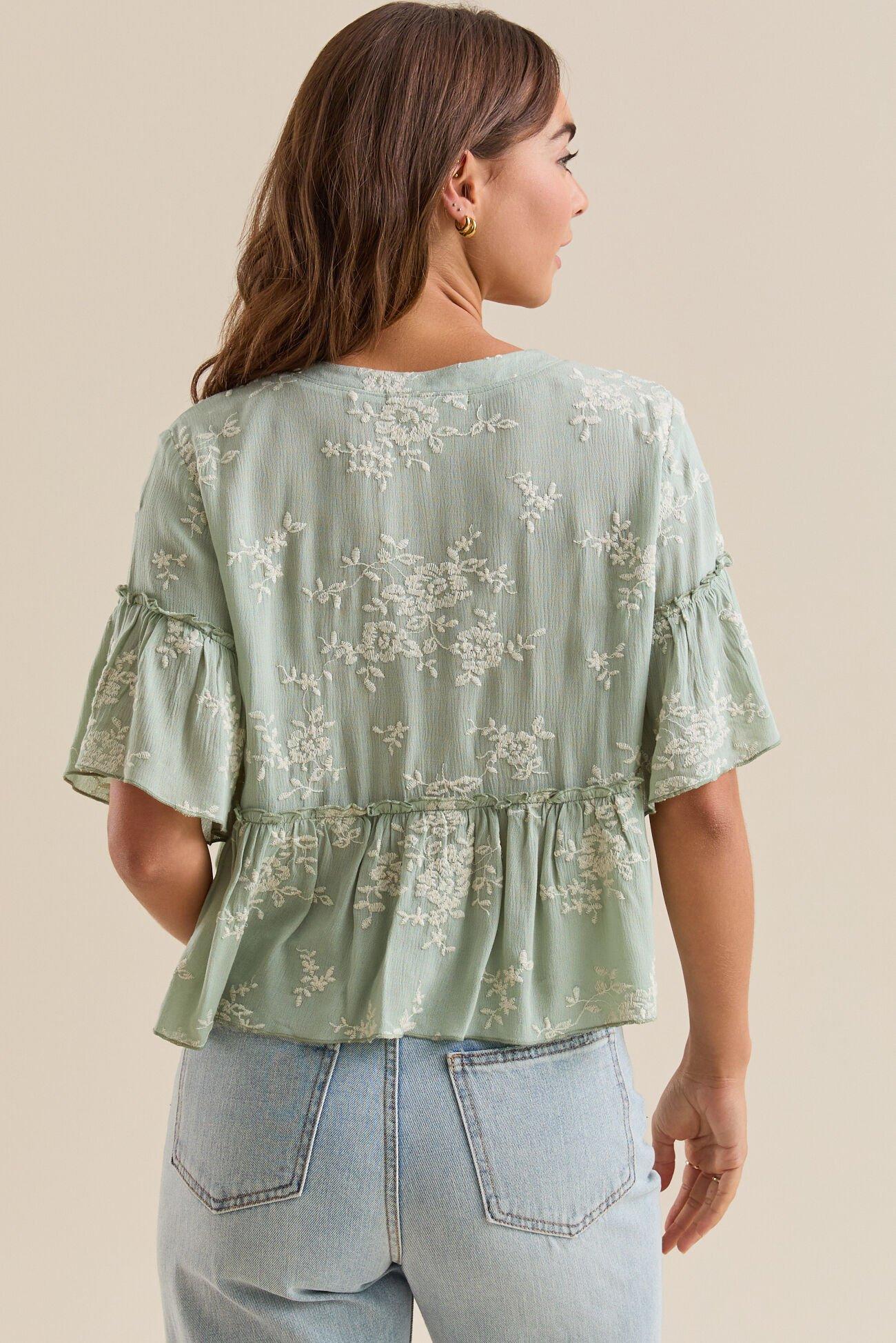 Wanda Ruffle Babydoll Top Product Image