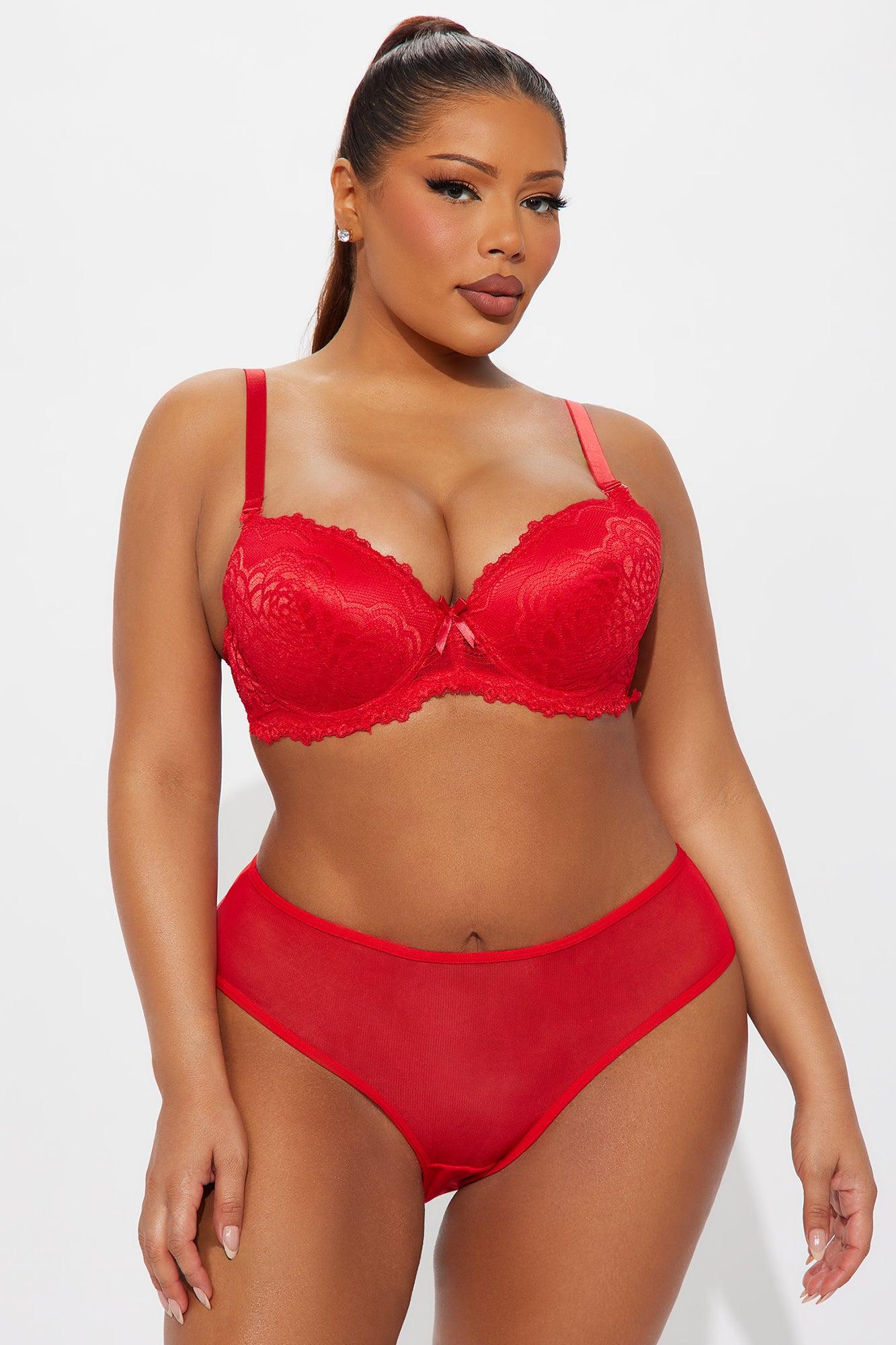 Kathy Bow Crotchless Hipster Panty - Red Female Product Image