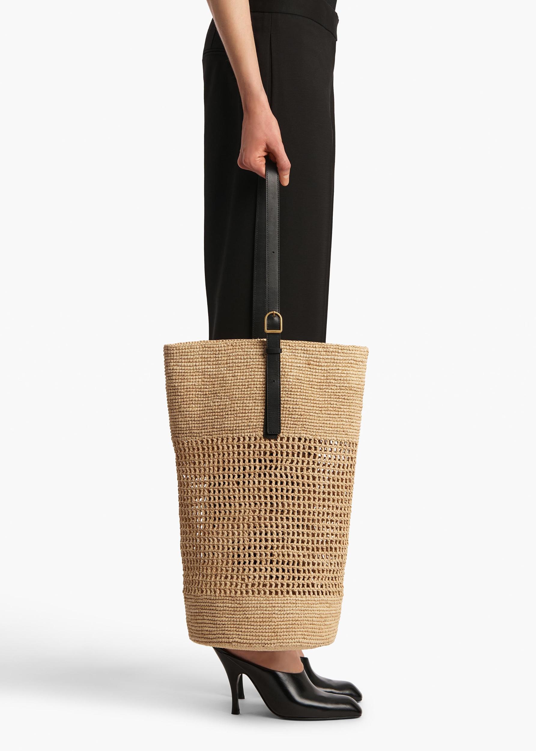 Billie Bucket Bag in Natural Raffia Product Image