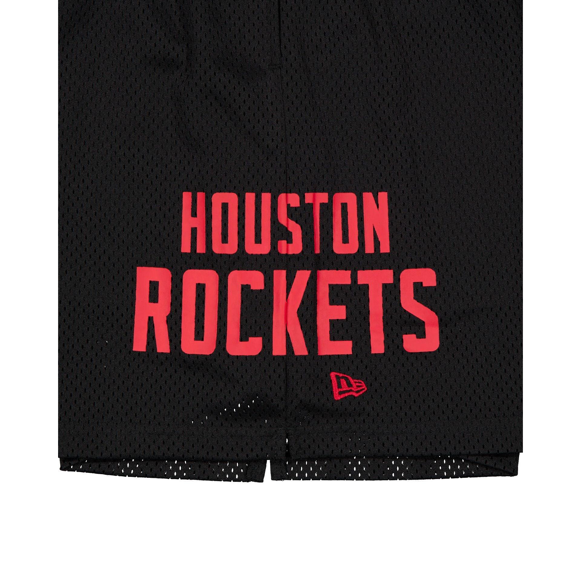 Houston Rockets Mesh Black Shorts Male Product Image