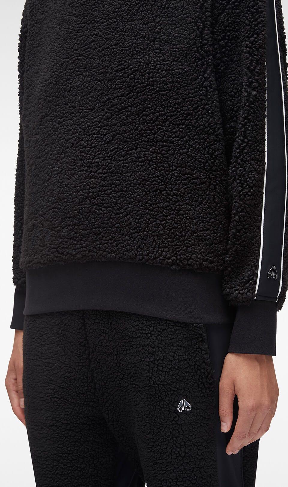 Moose Knuckles Ladies AVERY SHERPA Pullover in Black Product Image