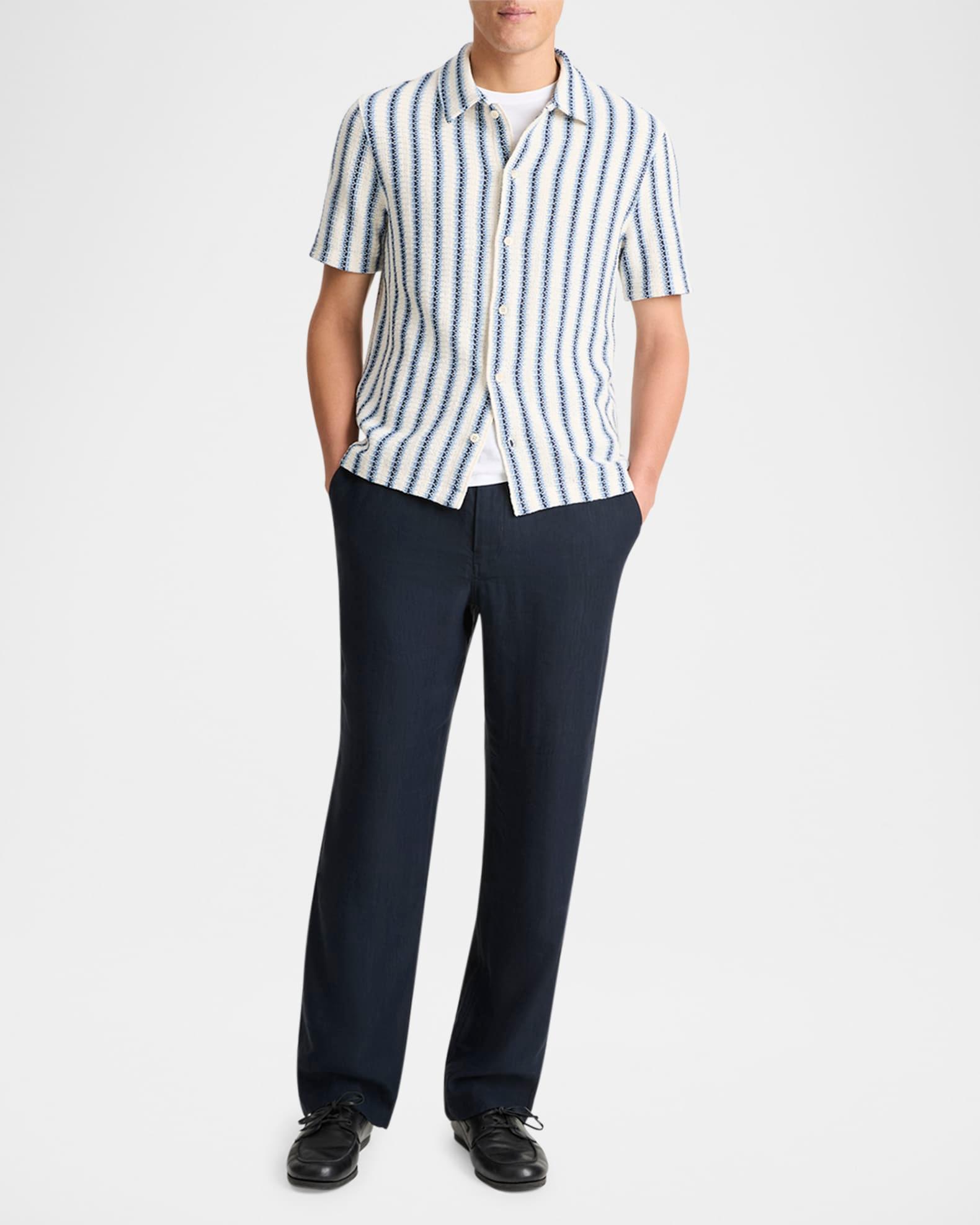 Mens Beach Stripe Italian Cotton-Blend Shirt Vince Product Image