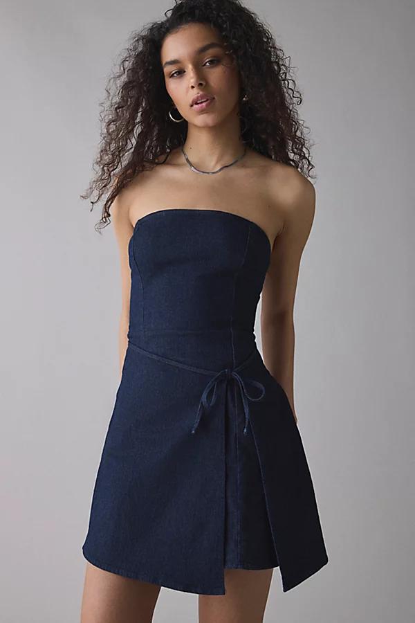 BDG Paige Strapless Wrap Mini Dress Womens at Urban Outfitters Product Image