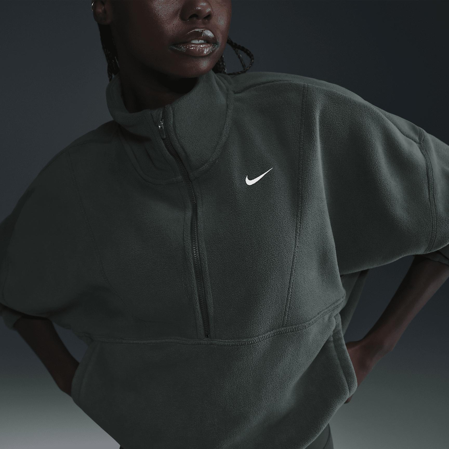 Nike Women's One Therma-FIT Oversized 1/2-Zip Fleece Top Product Image