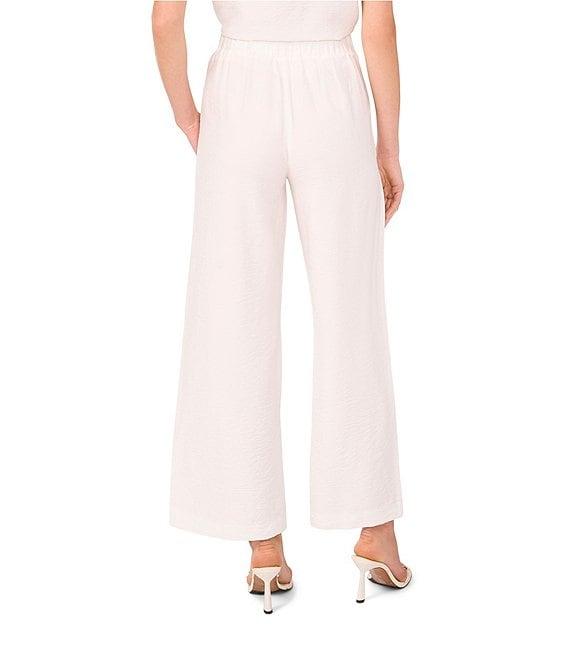 Vince Camuto Embroidered Coordinating Cutout Wide Leg Pants Product Image