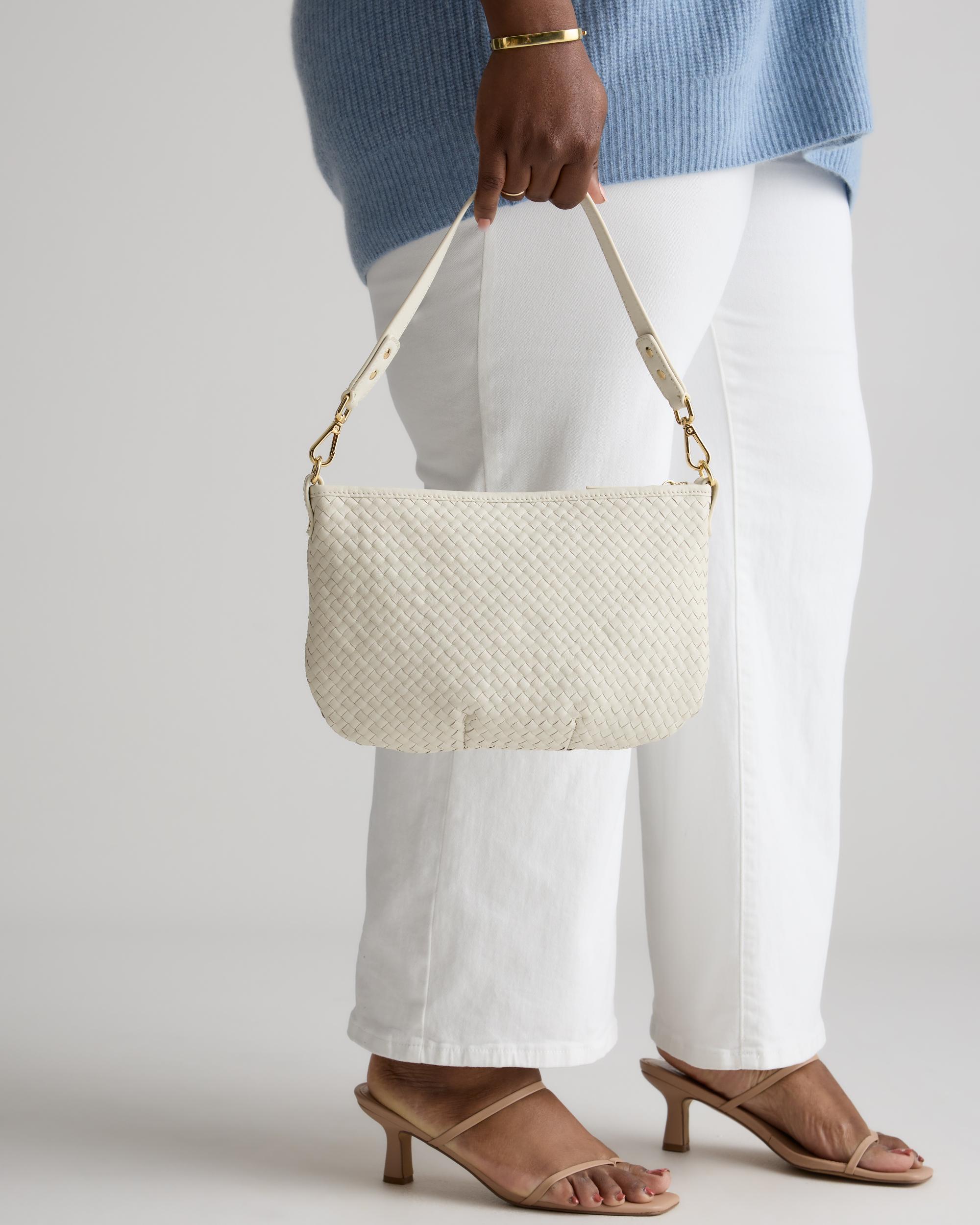 Quince | Women's Italian Handwoven Leather Mini Shoulder Bag Italian Leather Product Image