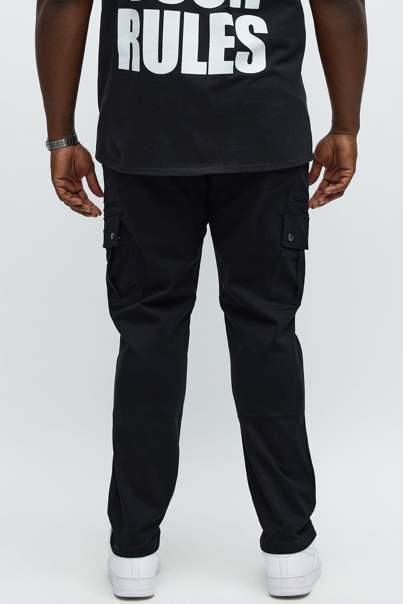 Skinny Striker Cargo Pants - Black Male Product Image