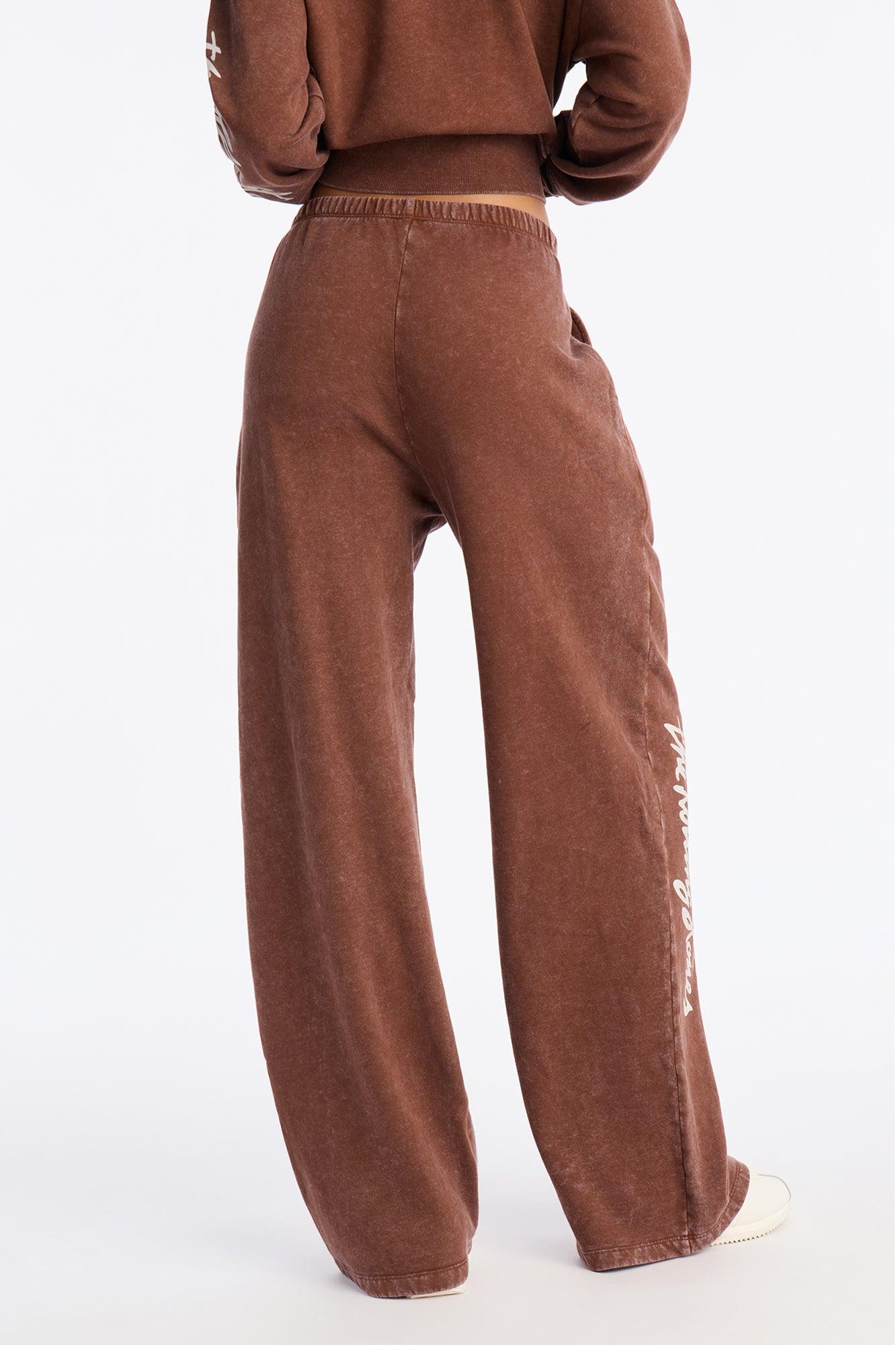 The Rolling Stones Washed Pant - Brown Female Product Image
