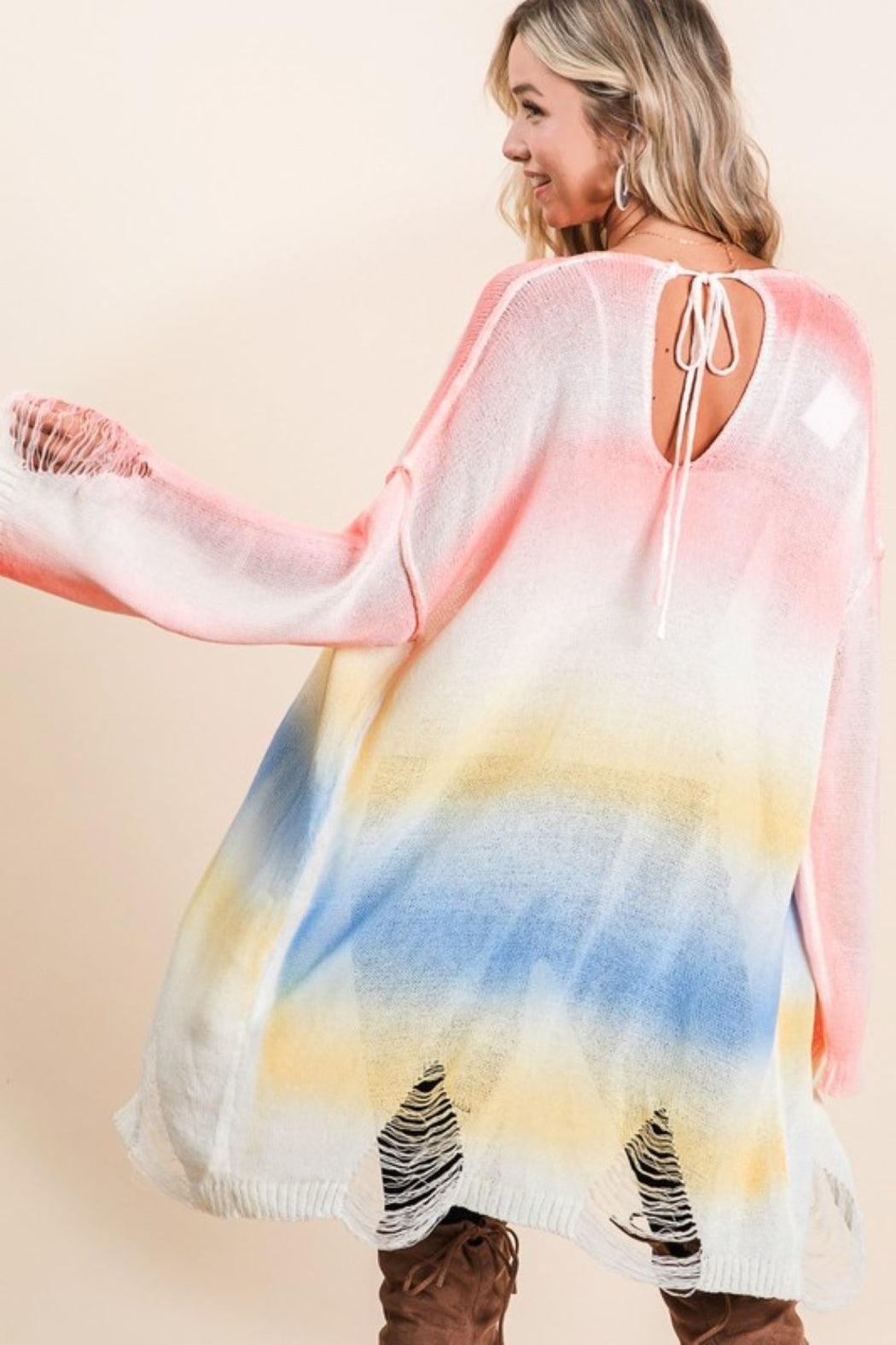 Tie Dye Cardigan Product Image