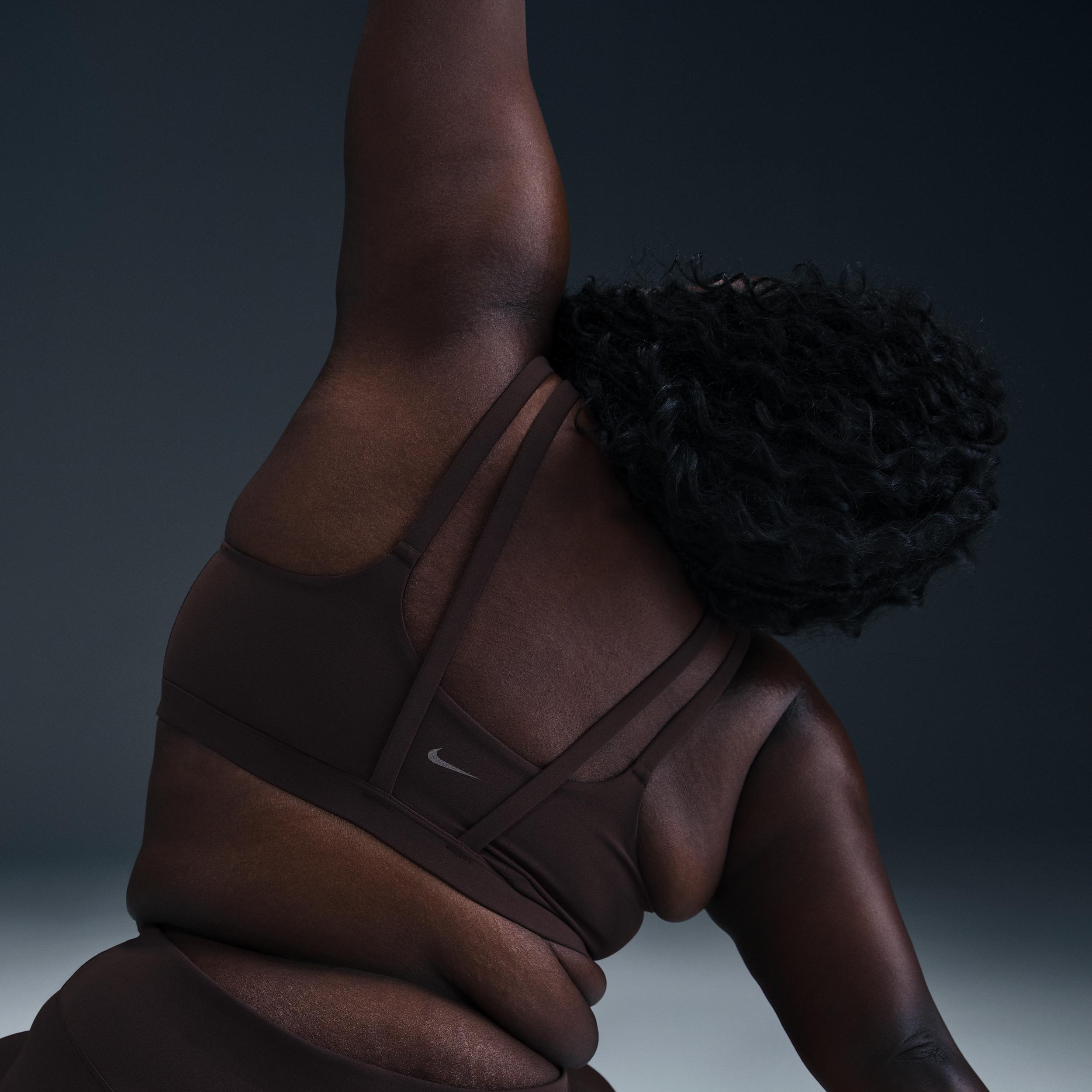 Nike Womens Zenvy Strappy Light-Support Padded Sports Bra (Plus Size) | DQ2810-237 Product Image