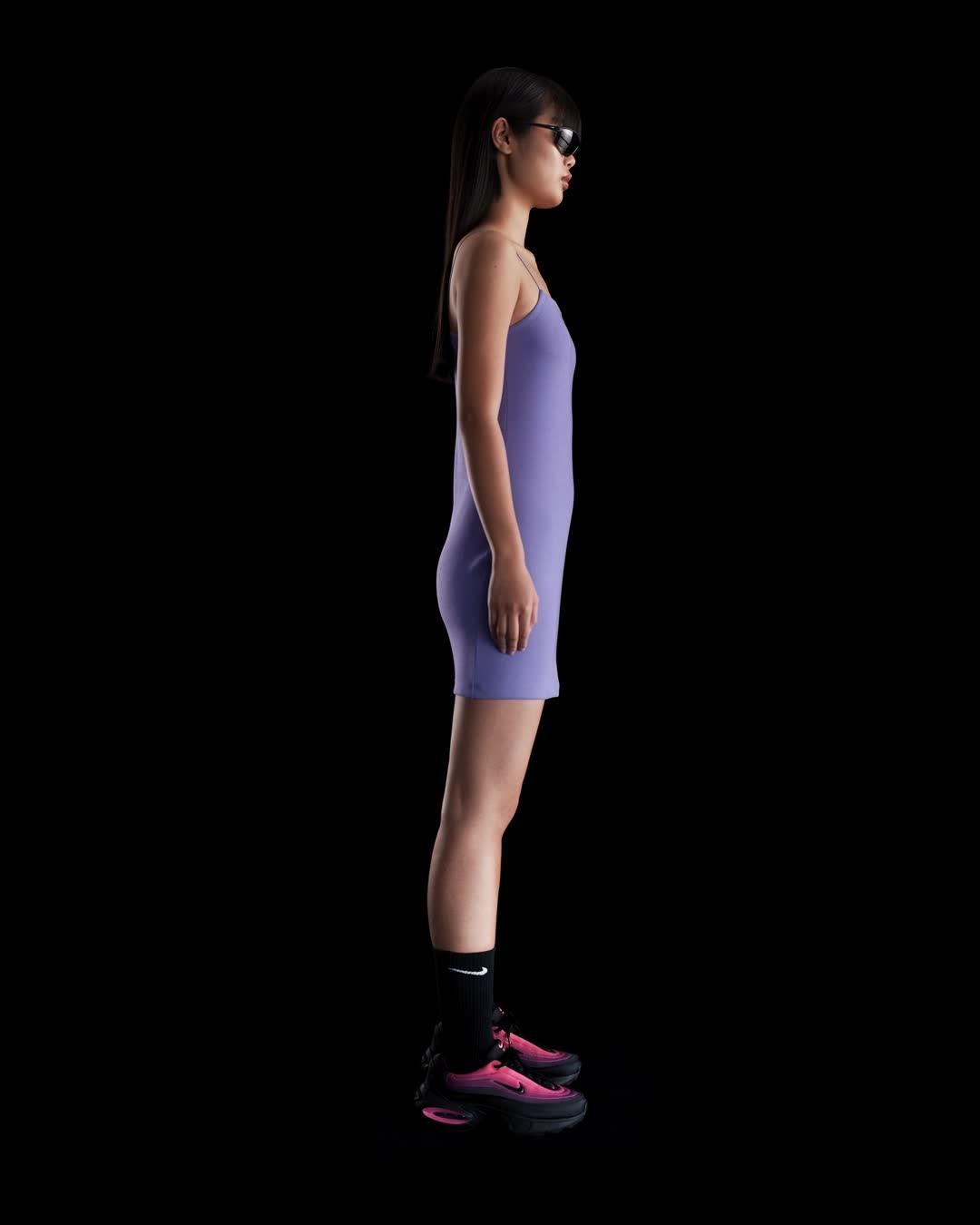 Womens Nike Sportswear Chill Knit Tight Mini-Rib Cami Dress | FN4157-527 Product Image