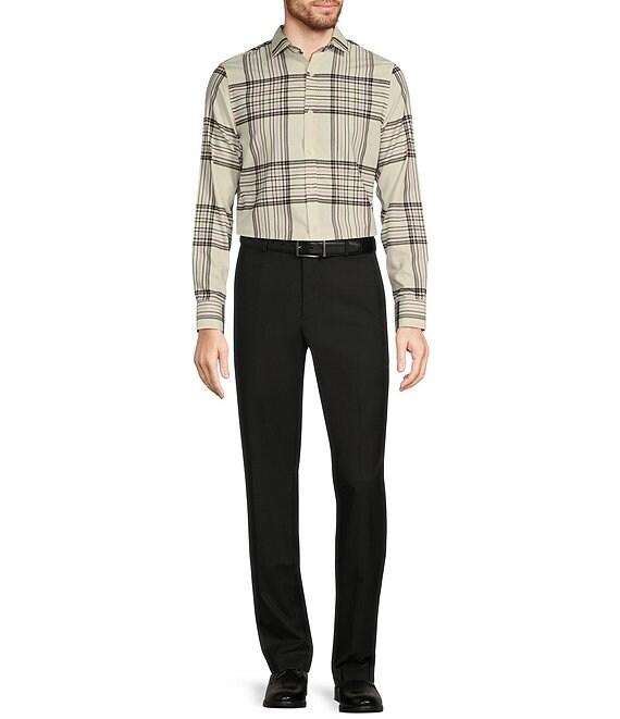 Murano Inflorescence Collection Slim Fit Plaid Long Sleeve Woven Shirt Product Image