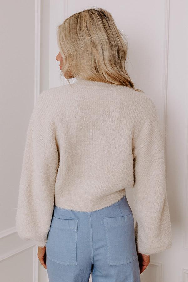 Coquette Chic Eyelash Knit Sweater Product Image