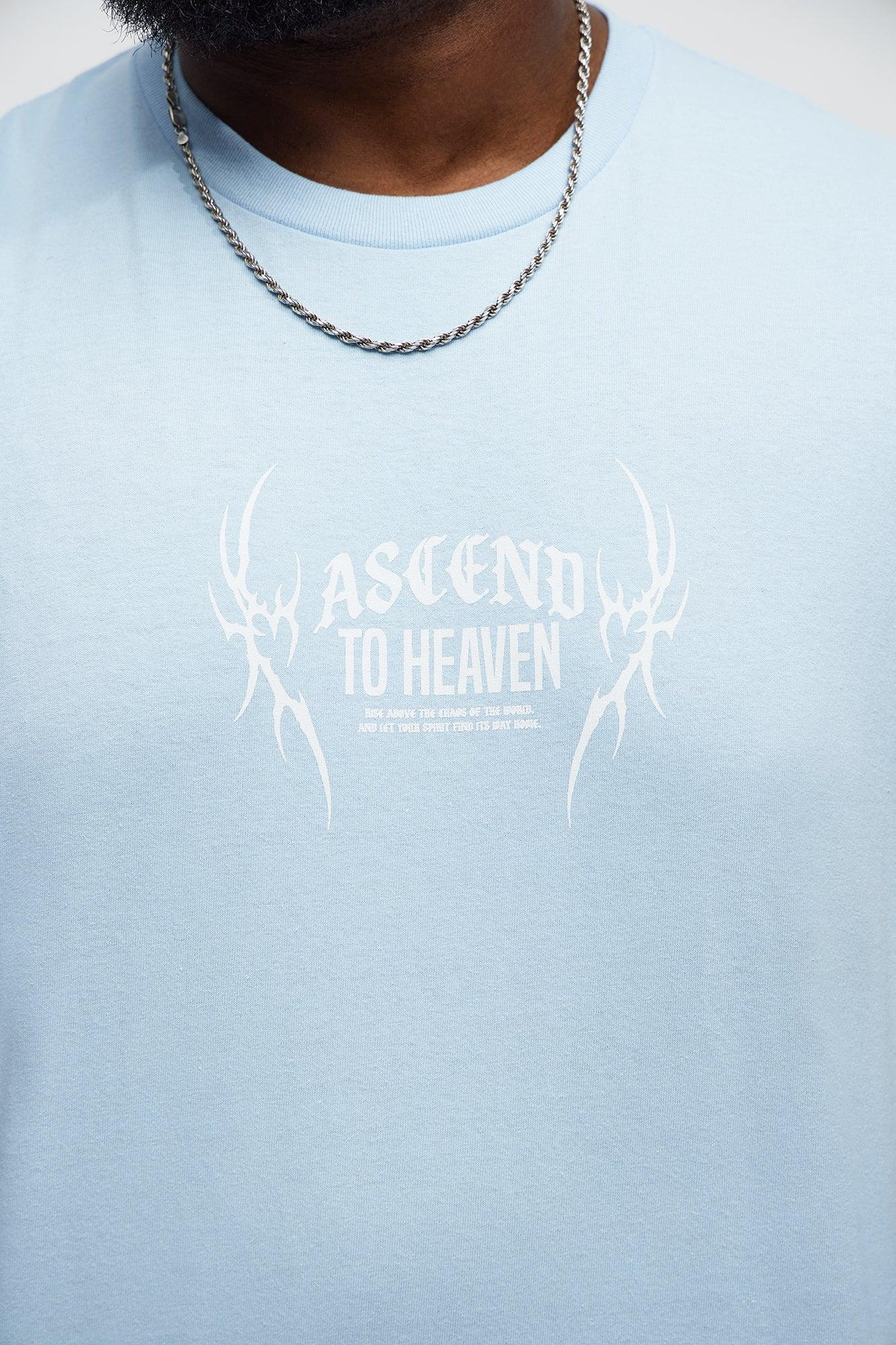 Ascend To Heaven Muscle Tee - Light Blue Male Product Image