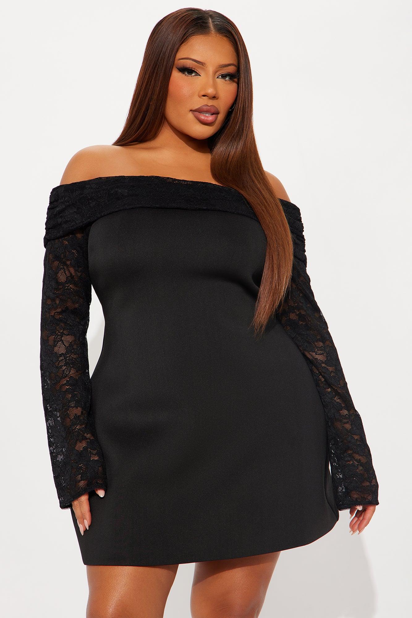 Milani Long Sleeve Mini Dress - Black Female Product Image