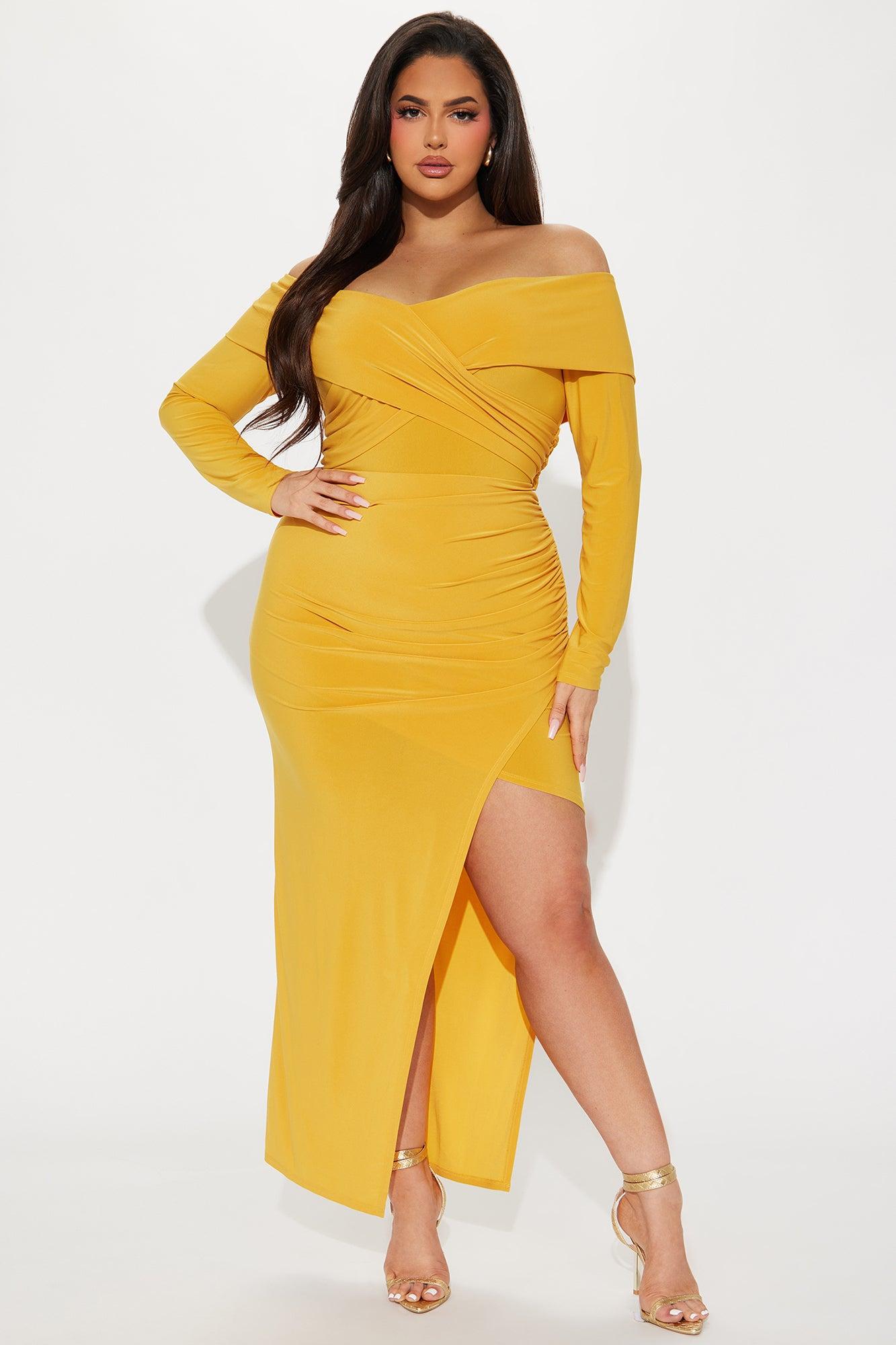 Yazmine Maxi Dress - Mustard Product Image
