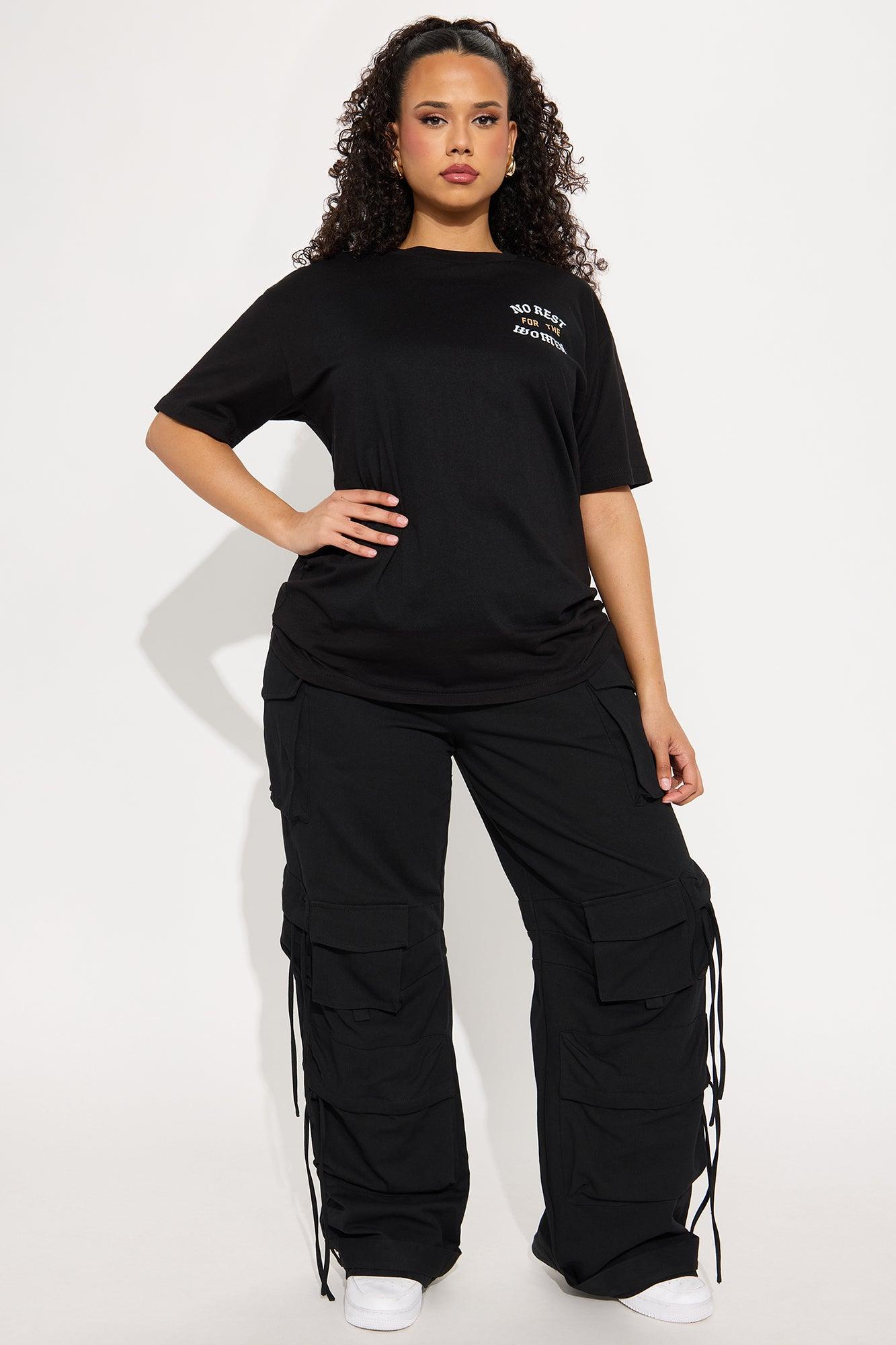 No Rest For The Women Oversized Tee - Black Product Image