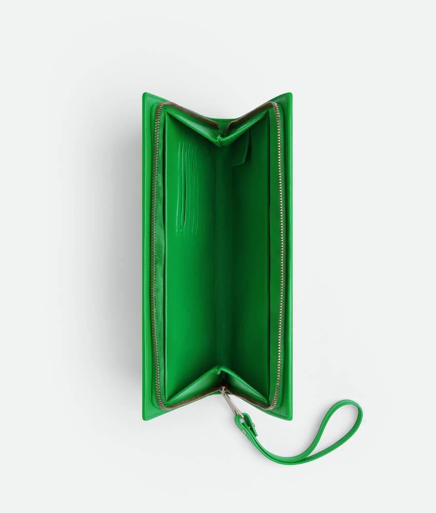 Men's Small Intrecciato Document Case in Parakeet Product Image