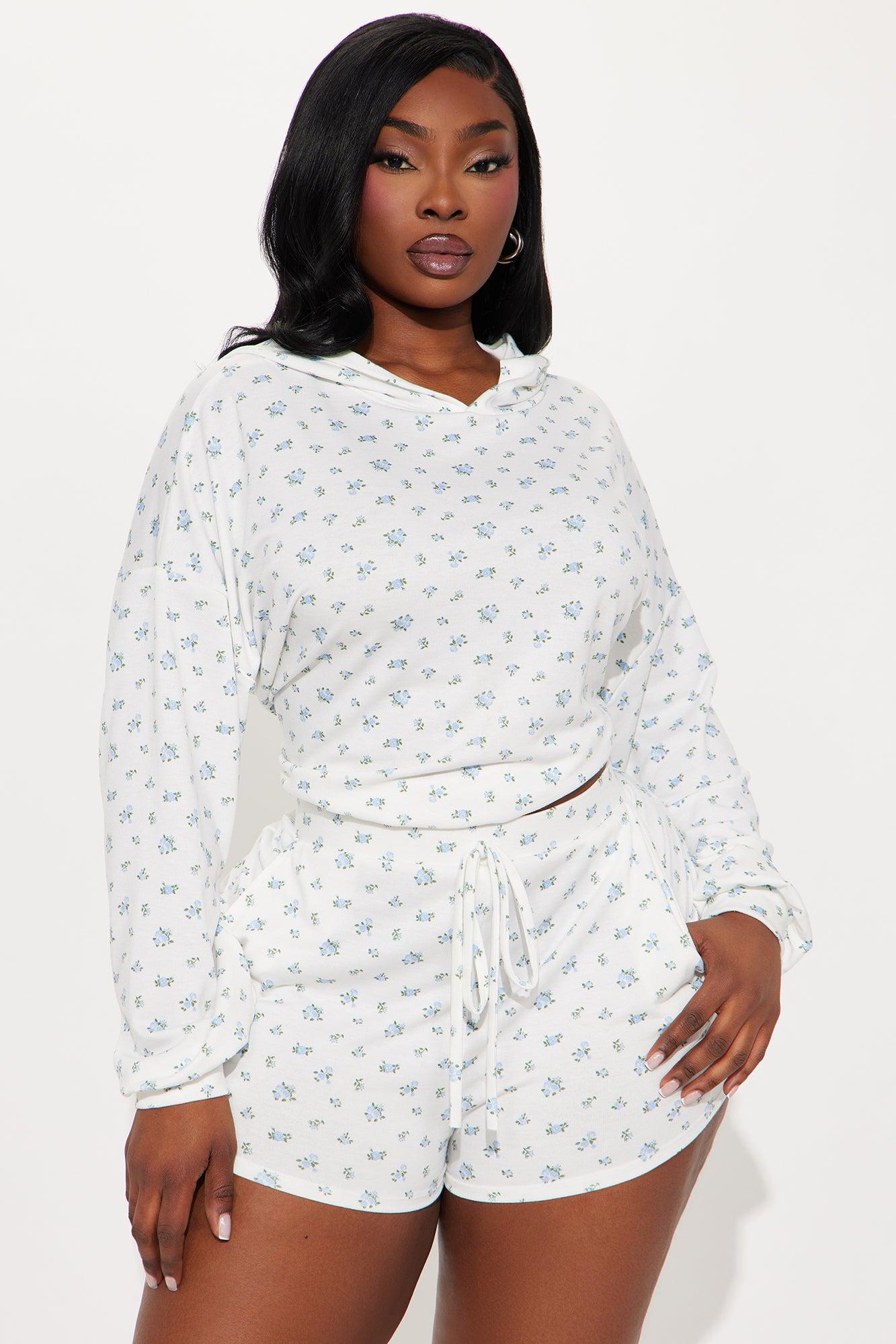 Maddie Ditsy Floral Short Set - Blue/combo Product Image