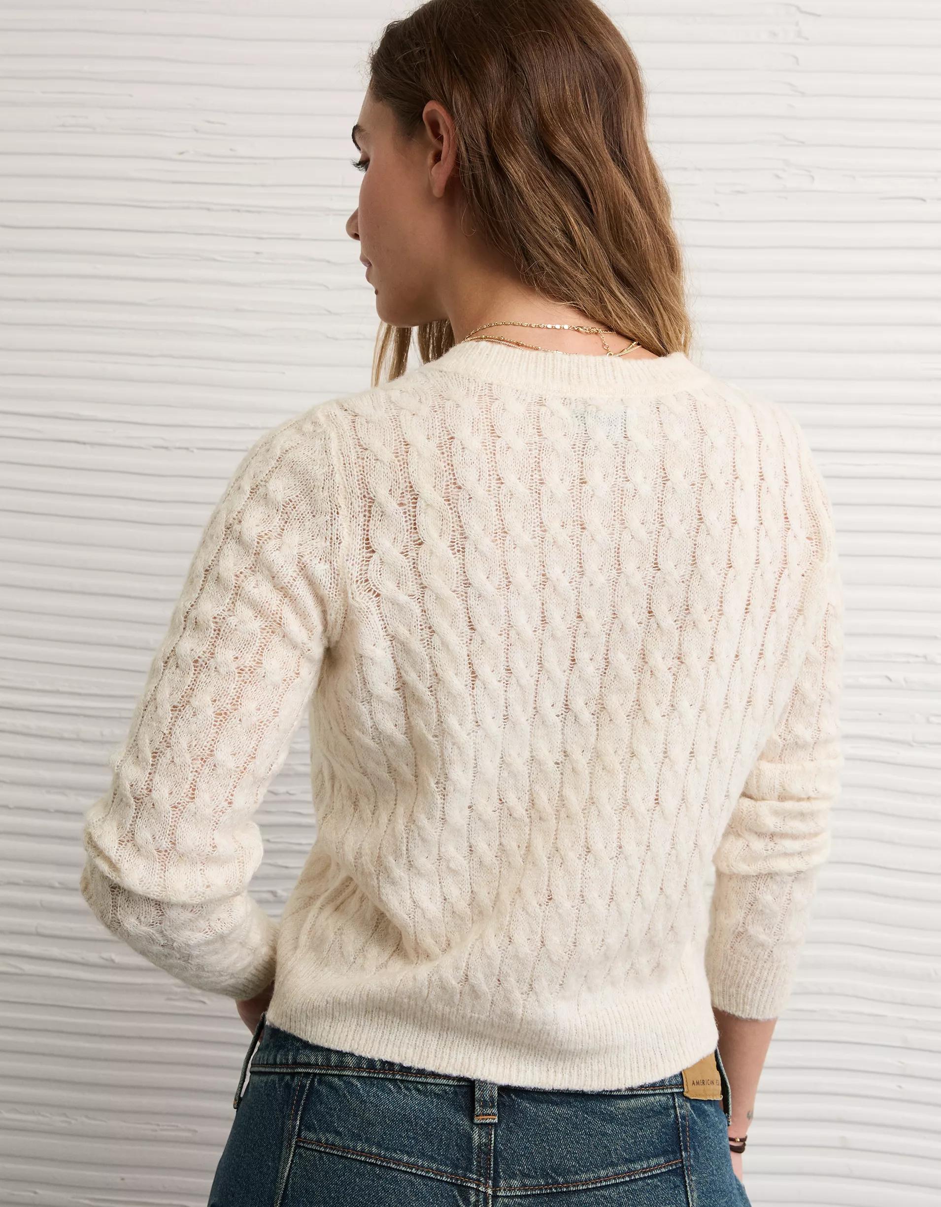 AE Whoa So Soft Button-Front Cardigan Product Image