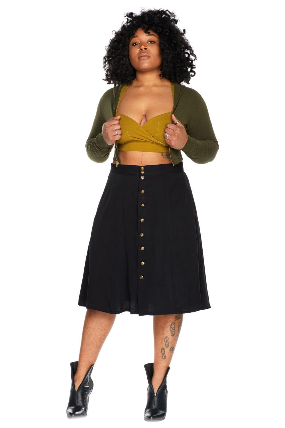 Bae Skirt in Black Challis Product Image