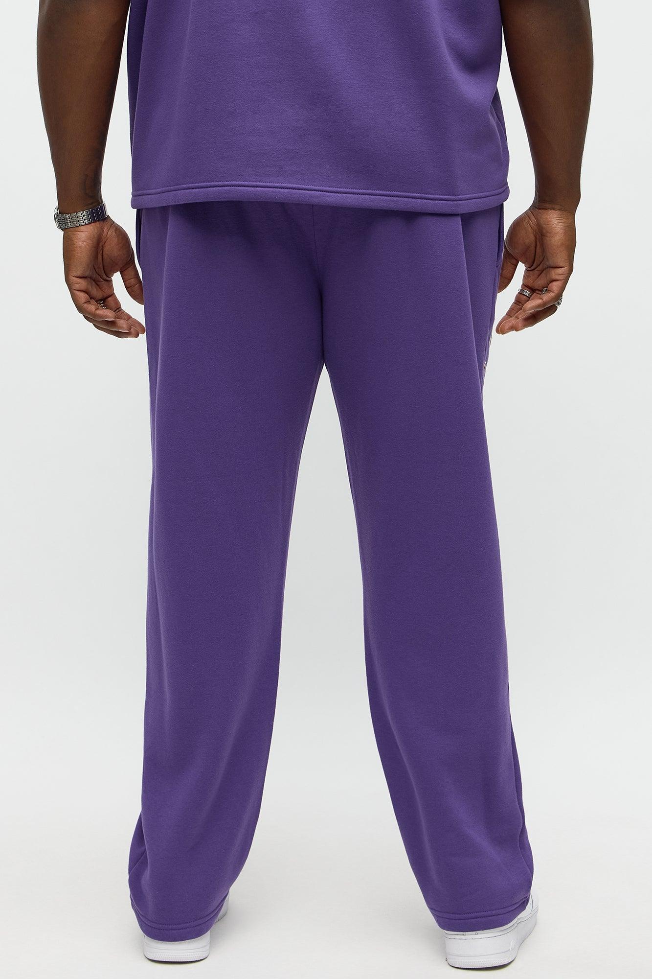 Lakers Basketball Sweatpants - Purple Male Product Image