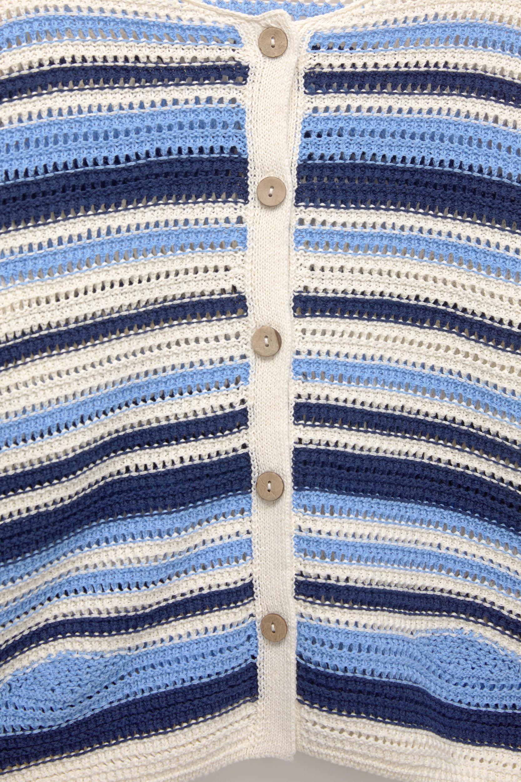 Striped crochet cardigan Product Image