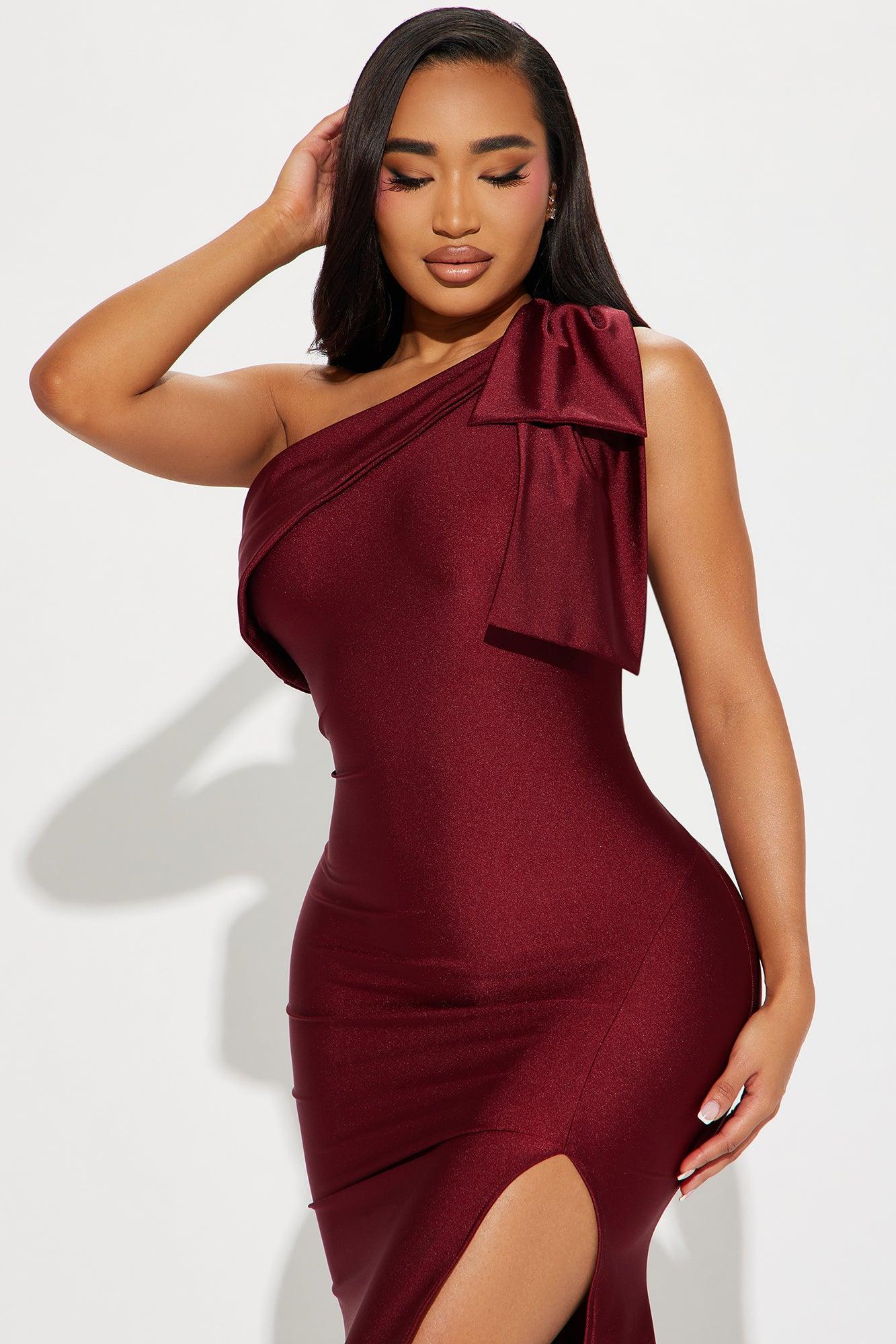 Gabriette Maxi Dress - Burgundy Product Image