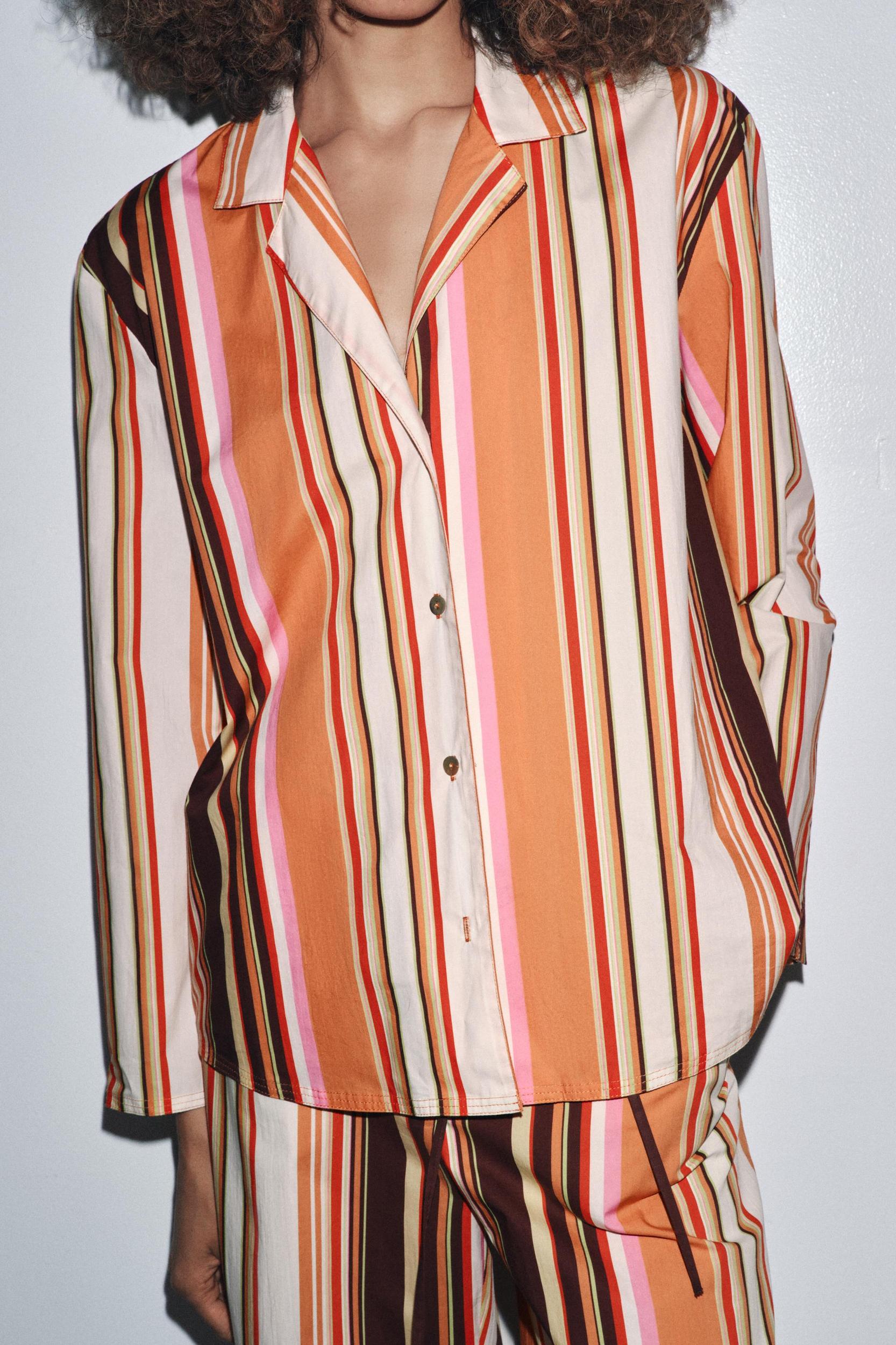 ZW COLLECTION STRIPED PAJAMA SHIRT Product Image