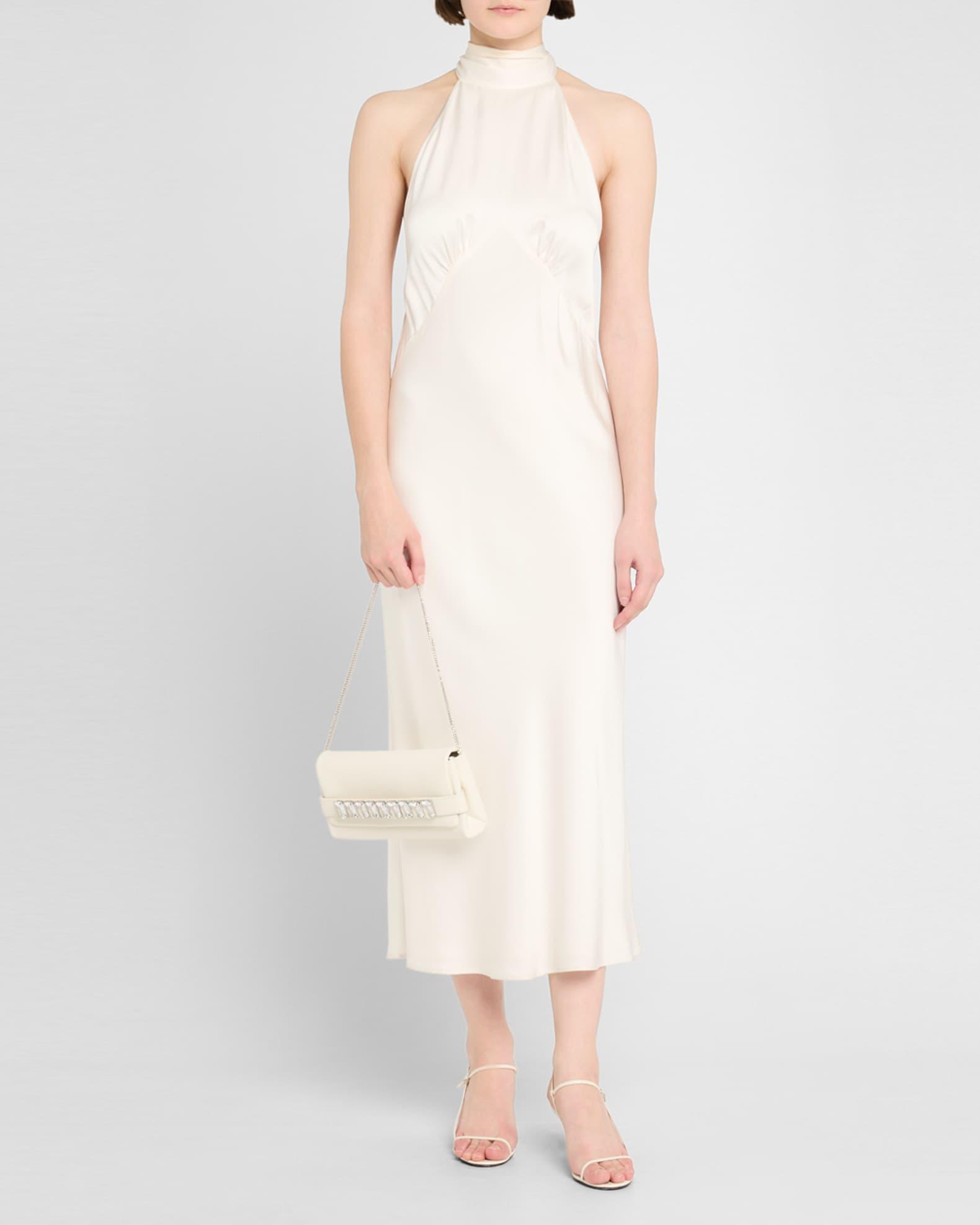 Kya Crystal-Embellished Leather Clutch Bag Product Image