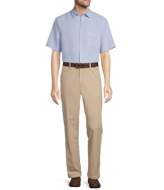 Roundtree & Yorke Short Sleeve Small Check Sport Shirt Product Image