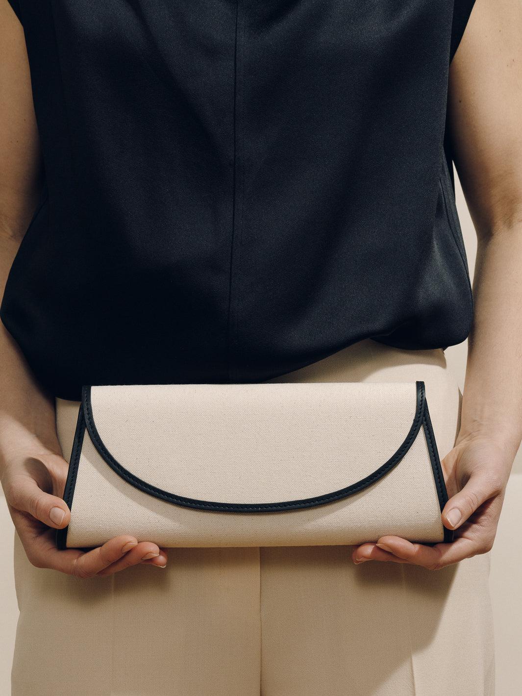 The Opera Clutch in Canvas Product Image