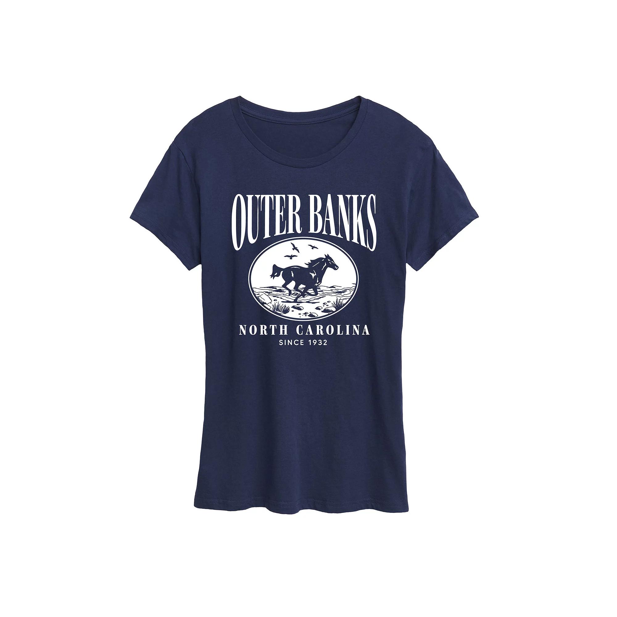 Women's Outer Banks Running Horse Graphic Tee,  Product Image