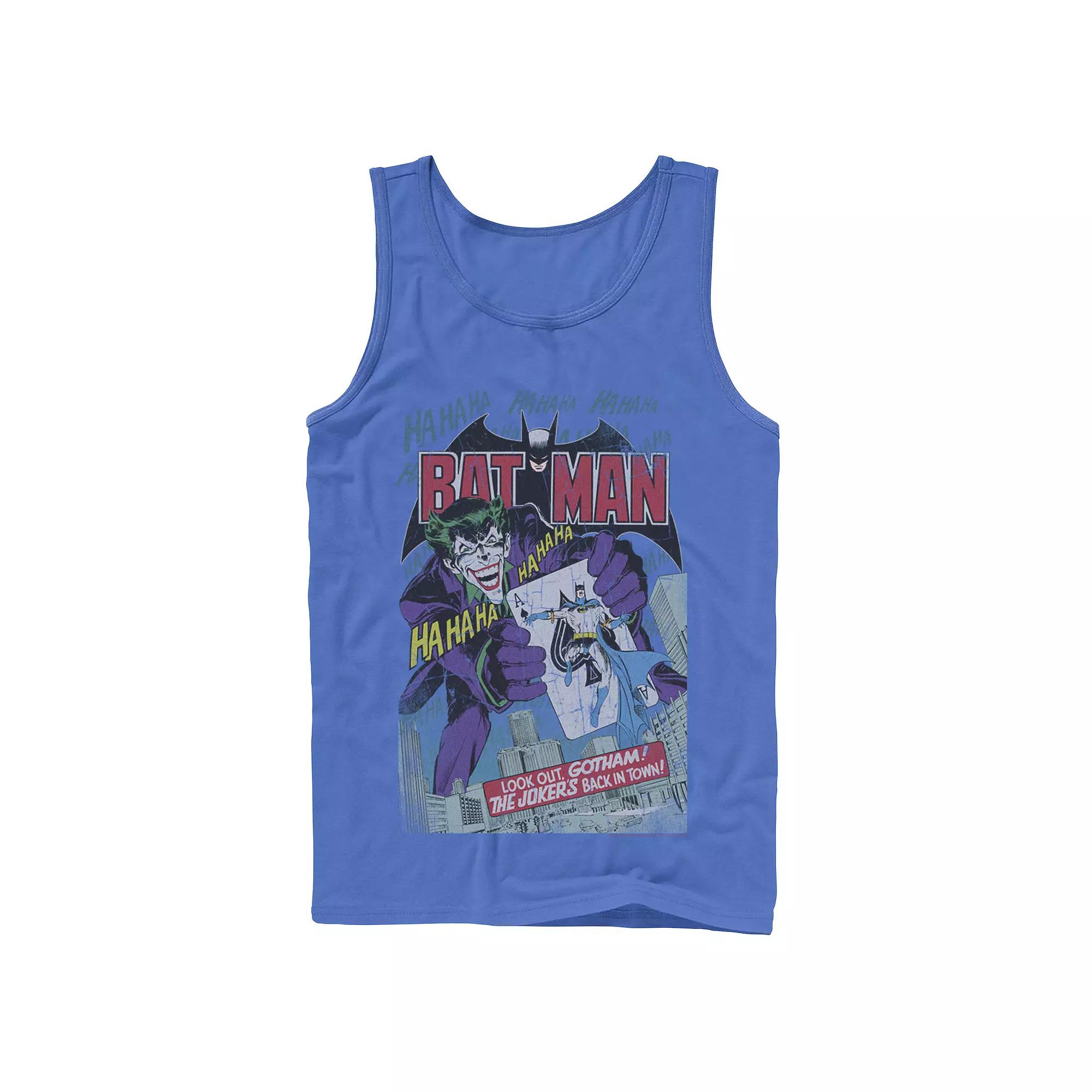 Men's DC Comics Batman And Joker Comic Cover Tank Top,  Product Image
