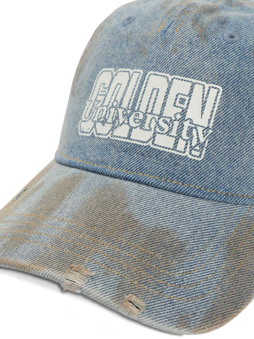 distressed denim cap Product Image