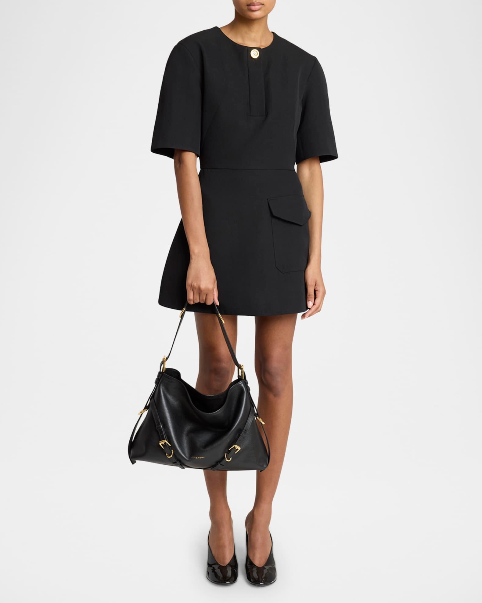 Voyou Medium Shoulder Bag in Shiny Leather Product Image