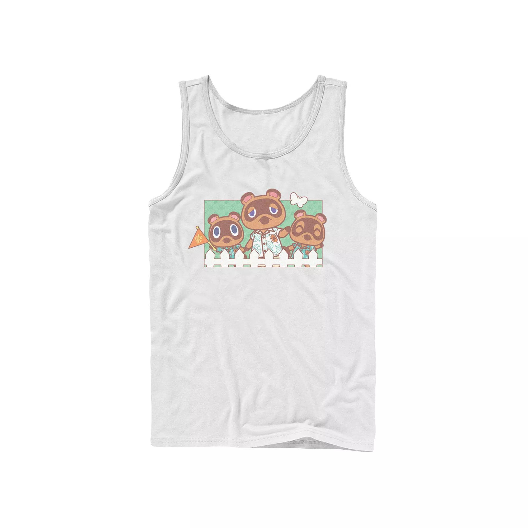 Men's Animal Crossing New Horizons Nook Family Portrait Tank Top,  Product Image