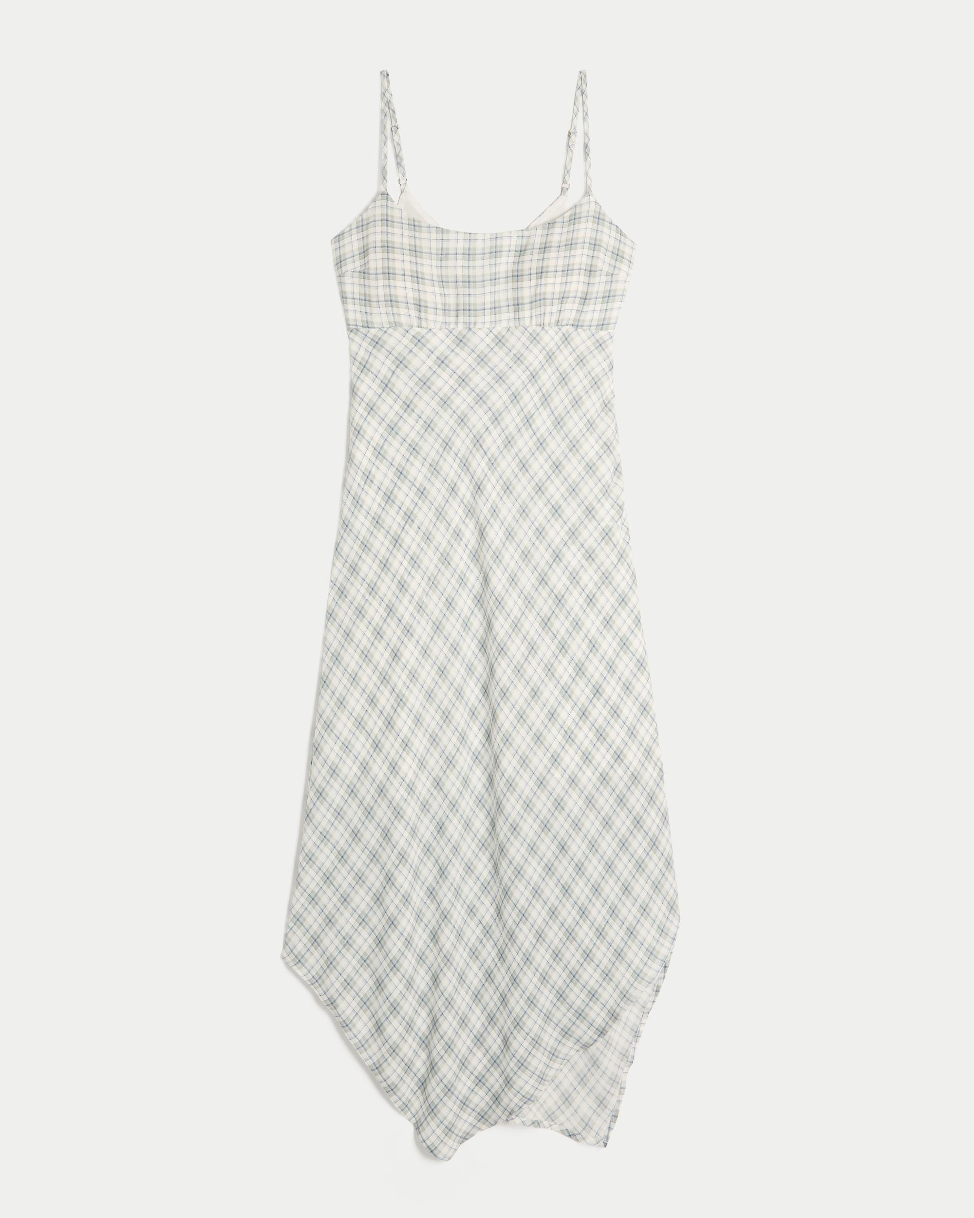 Asymmetrical Hem Midi Dress Product Image