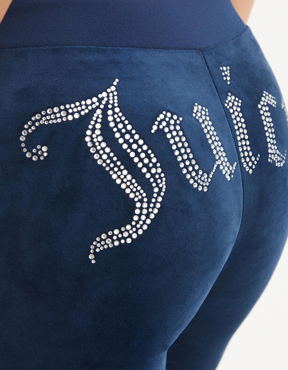 JUICY COUTURE OG Bling Womens Track Pants - NAVY Product Image