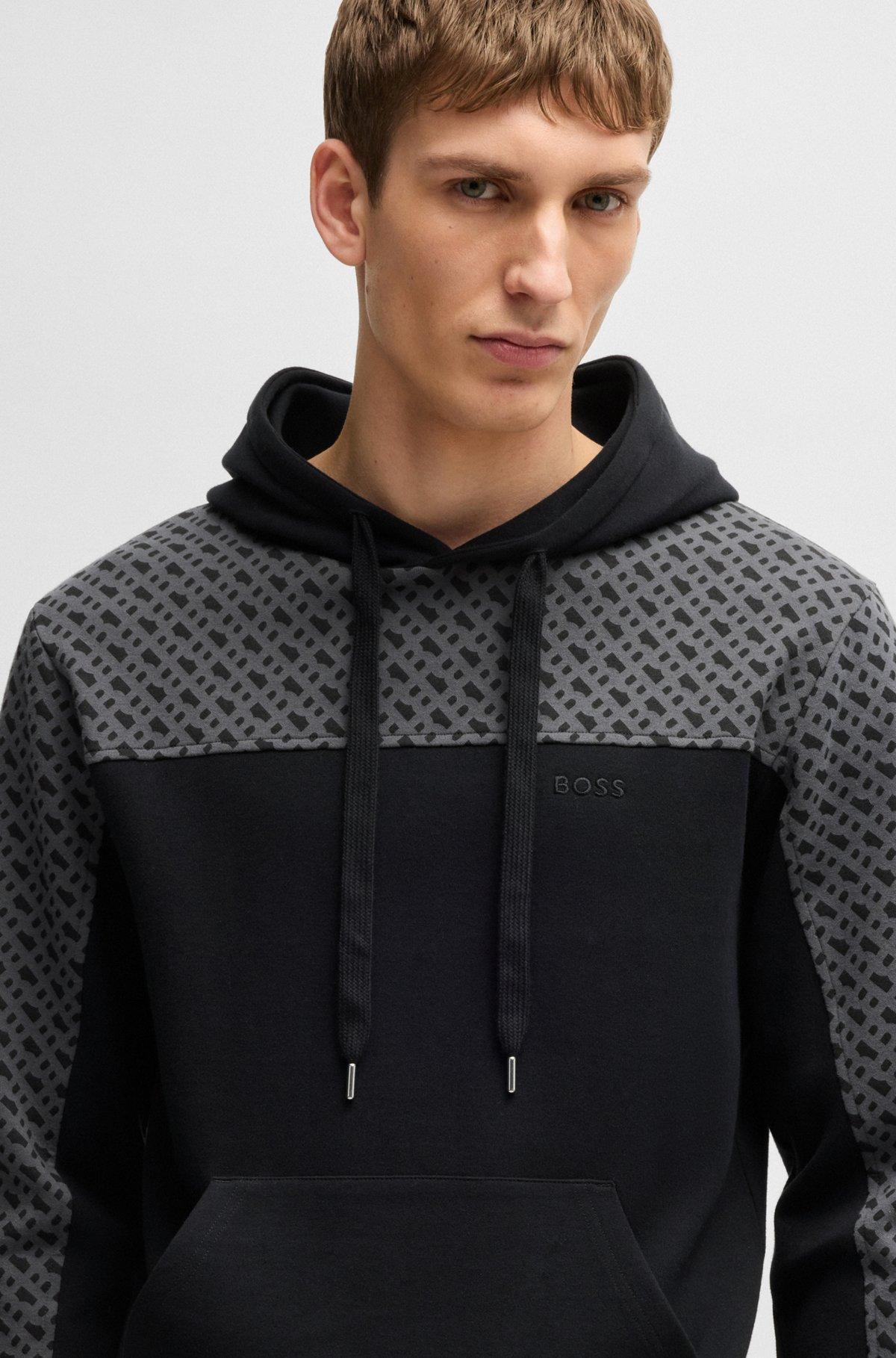 Hoodie with monogram pattern Product Image