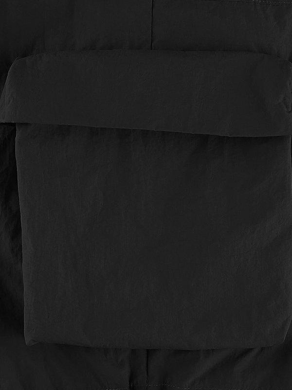 Size Friendly Pocket Drawstring Parachute Cargo Pants Product Image