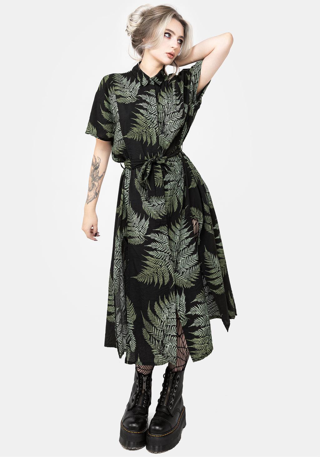 Fern Midi Shirt Dress Product Image