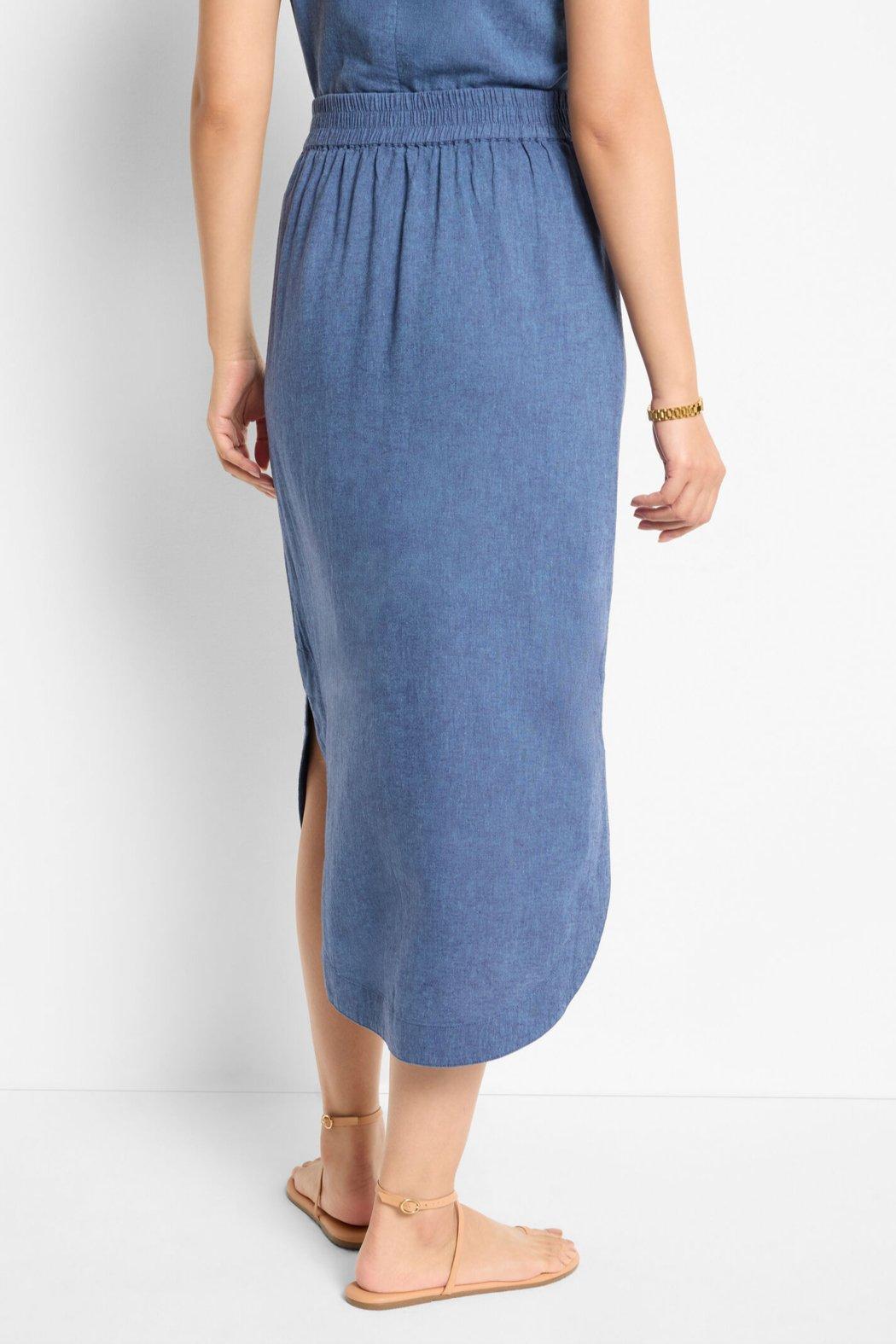 Linen Dip Skirt Product Image