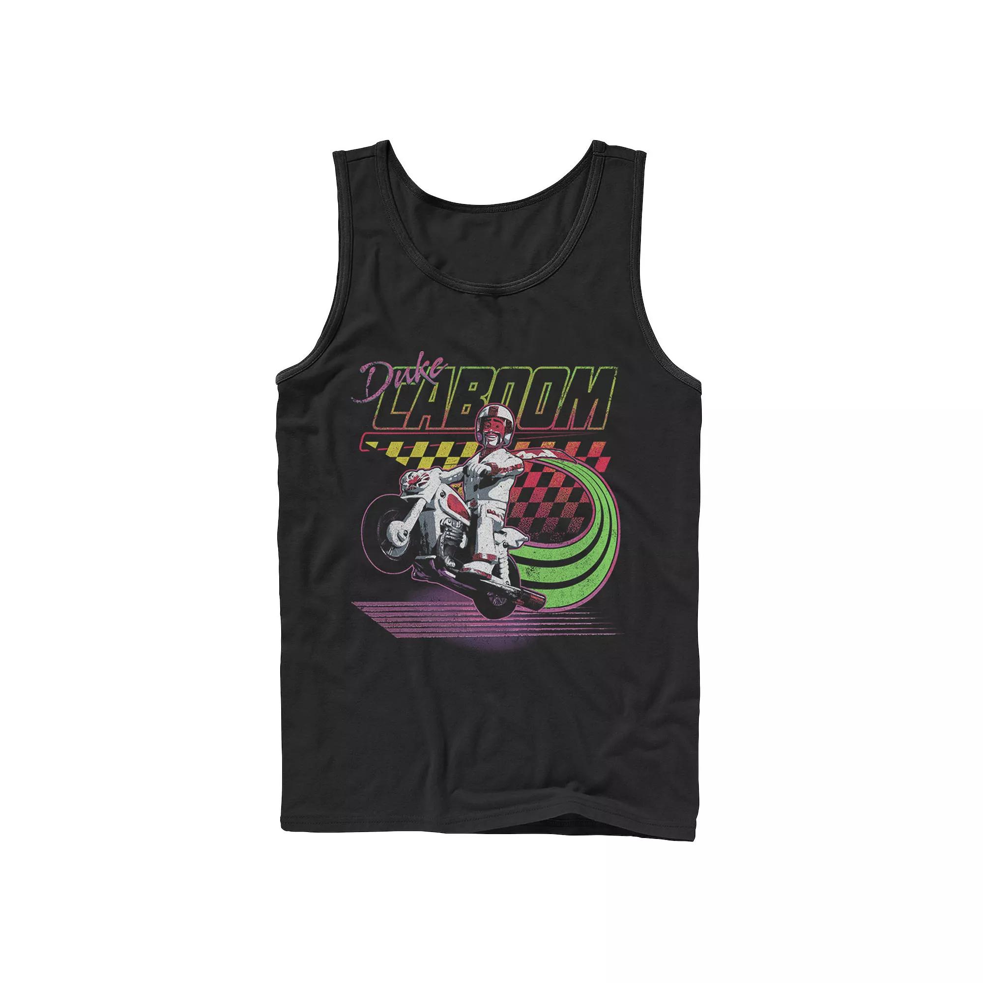 Disney / Pixar's Toy Story 4 Duke Caboom Men's Neon Colors Poster Tank Top,  Product Image