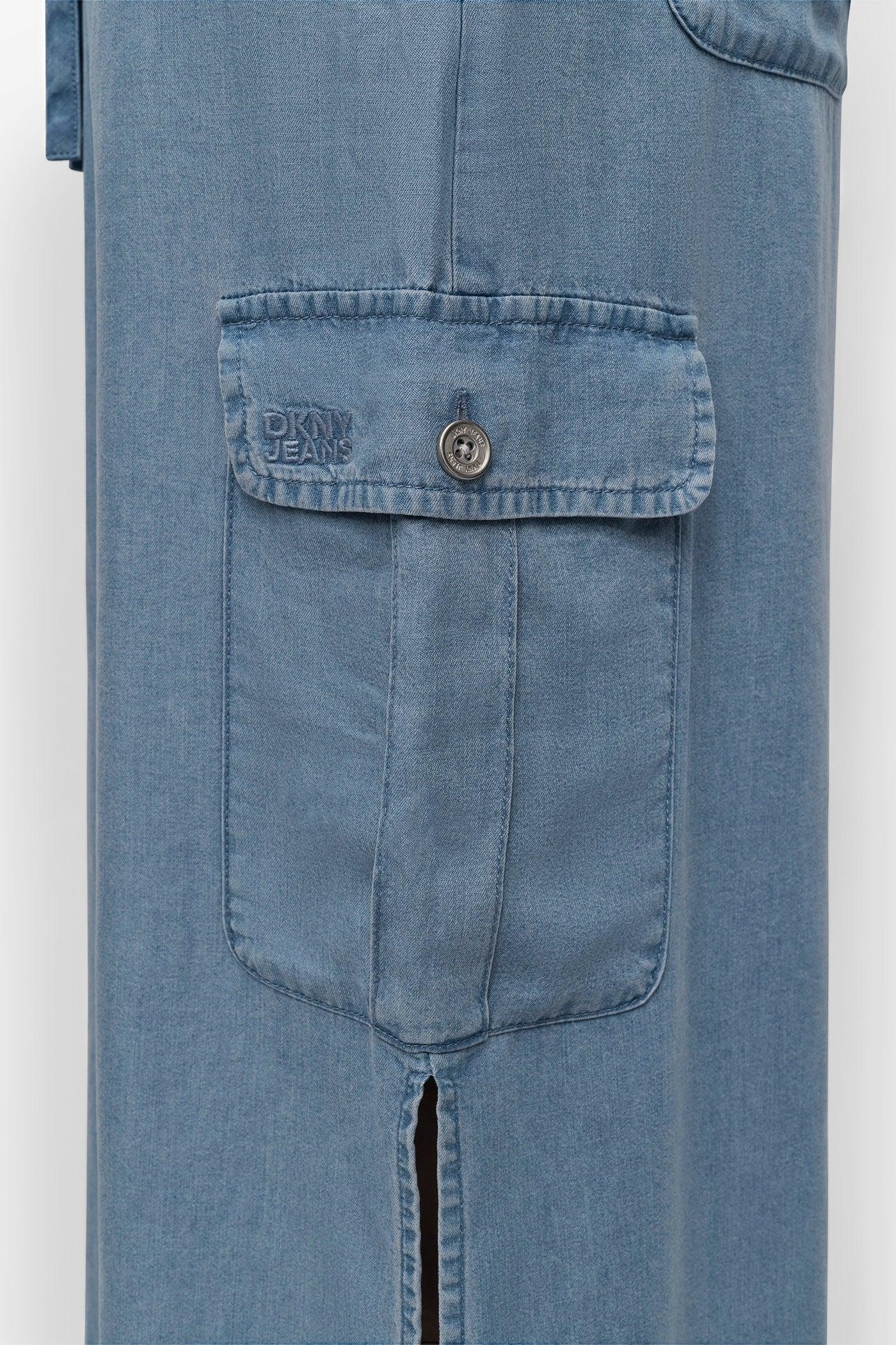 GARMENT DYE TIE WAIST CARGO SKIRT Product Image