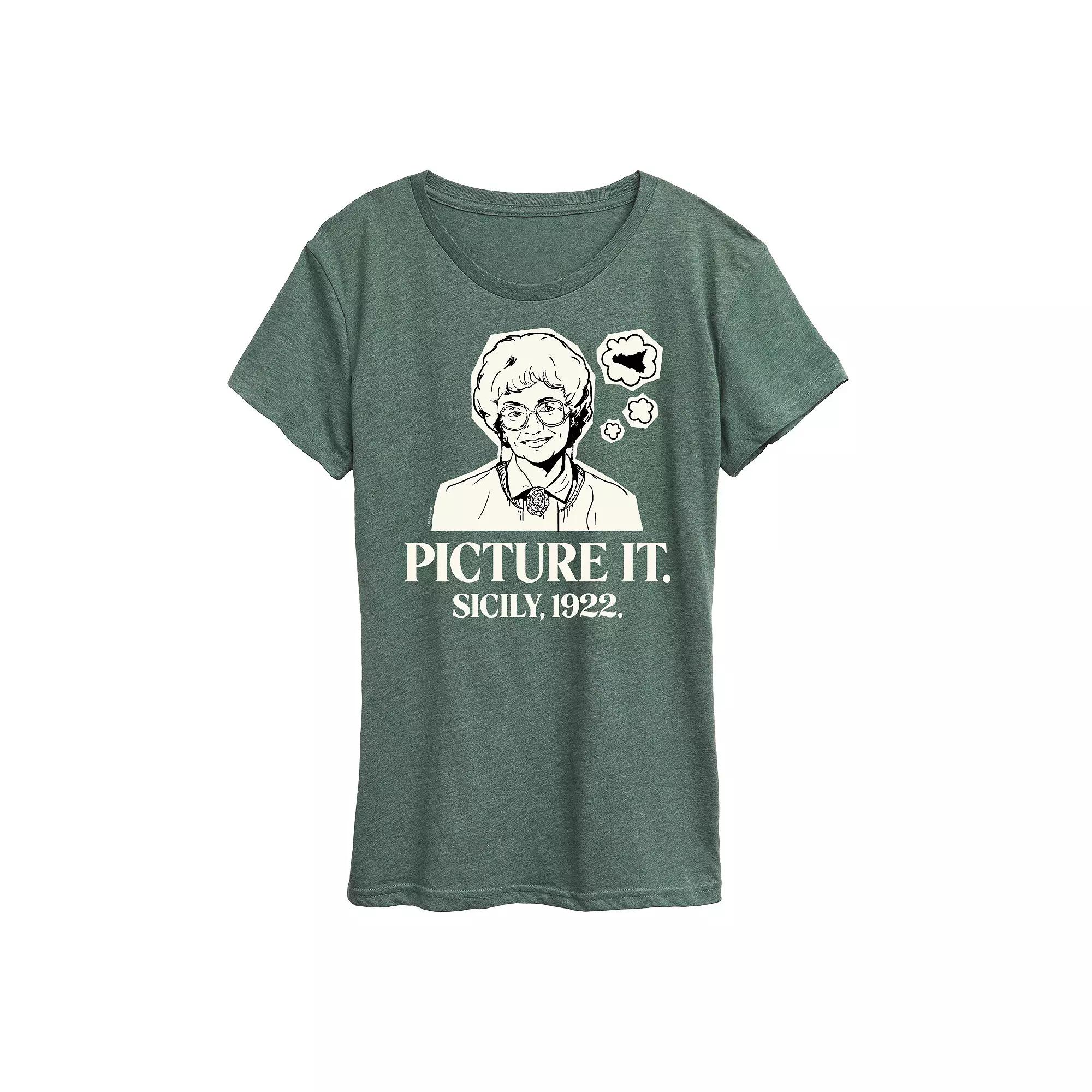 Women's Golden Girls Sophia Picture It Sicily Graphic Tee, Girl's,  Product Image