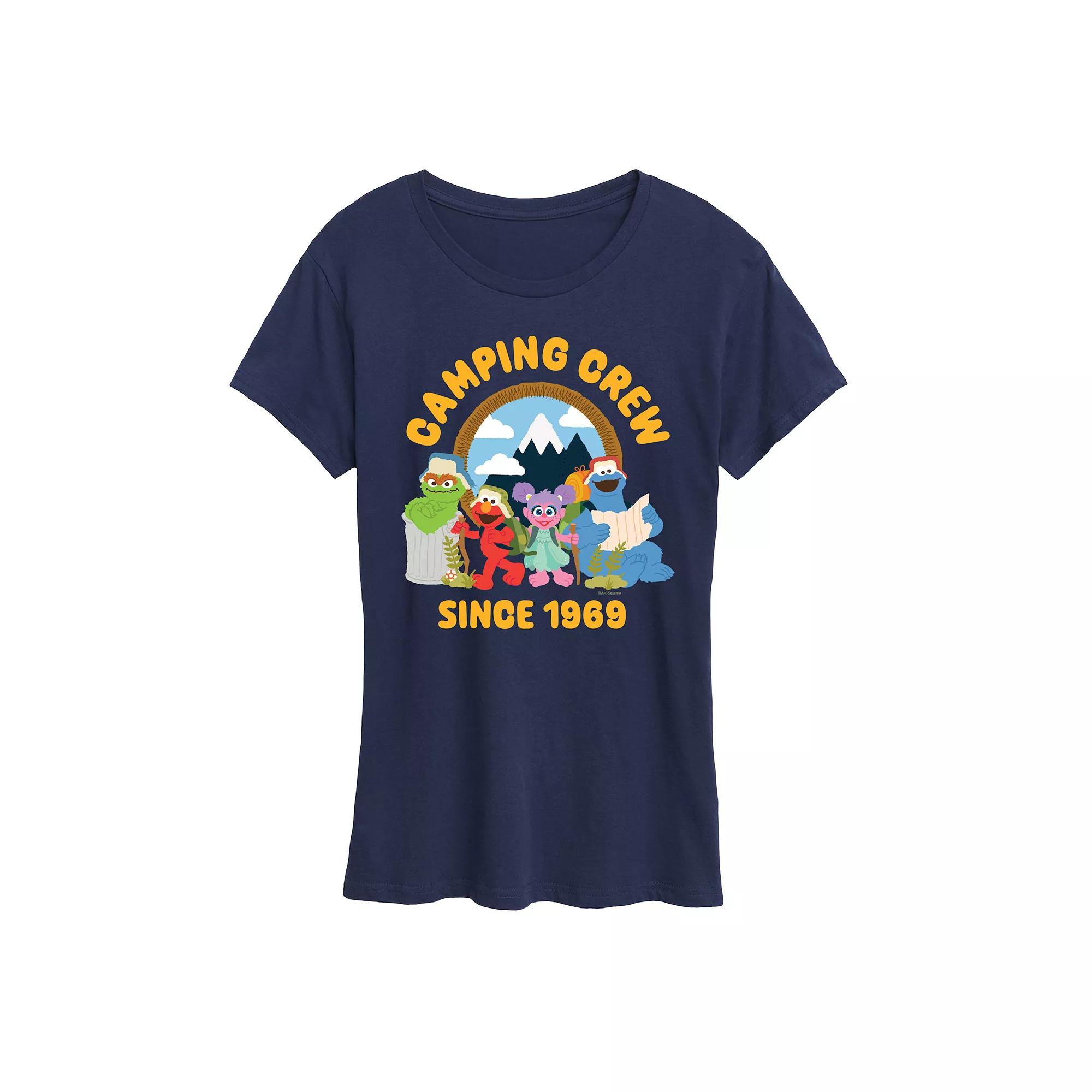 Women's Sesame Street Camping Crew 1969 Graphic Tee,  Product Image